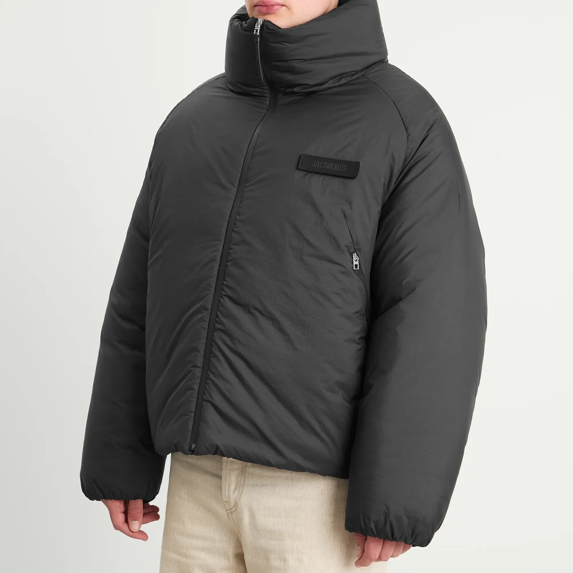 Jacquemus Men's Moltone Down Jacket Black