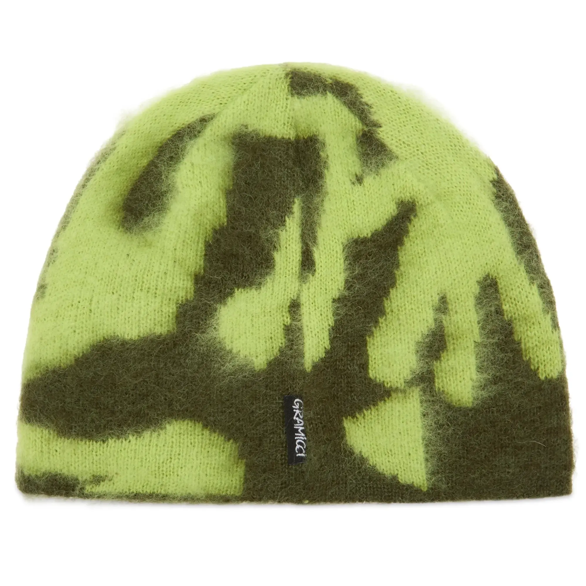 Gramicci Mohair Burly Runningman Beanie Chartreuse