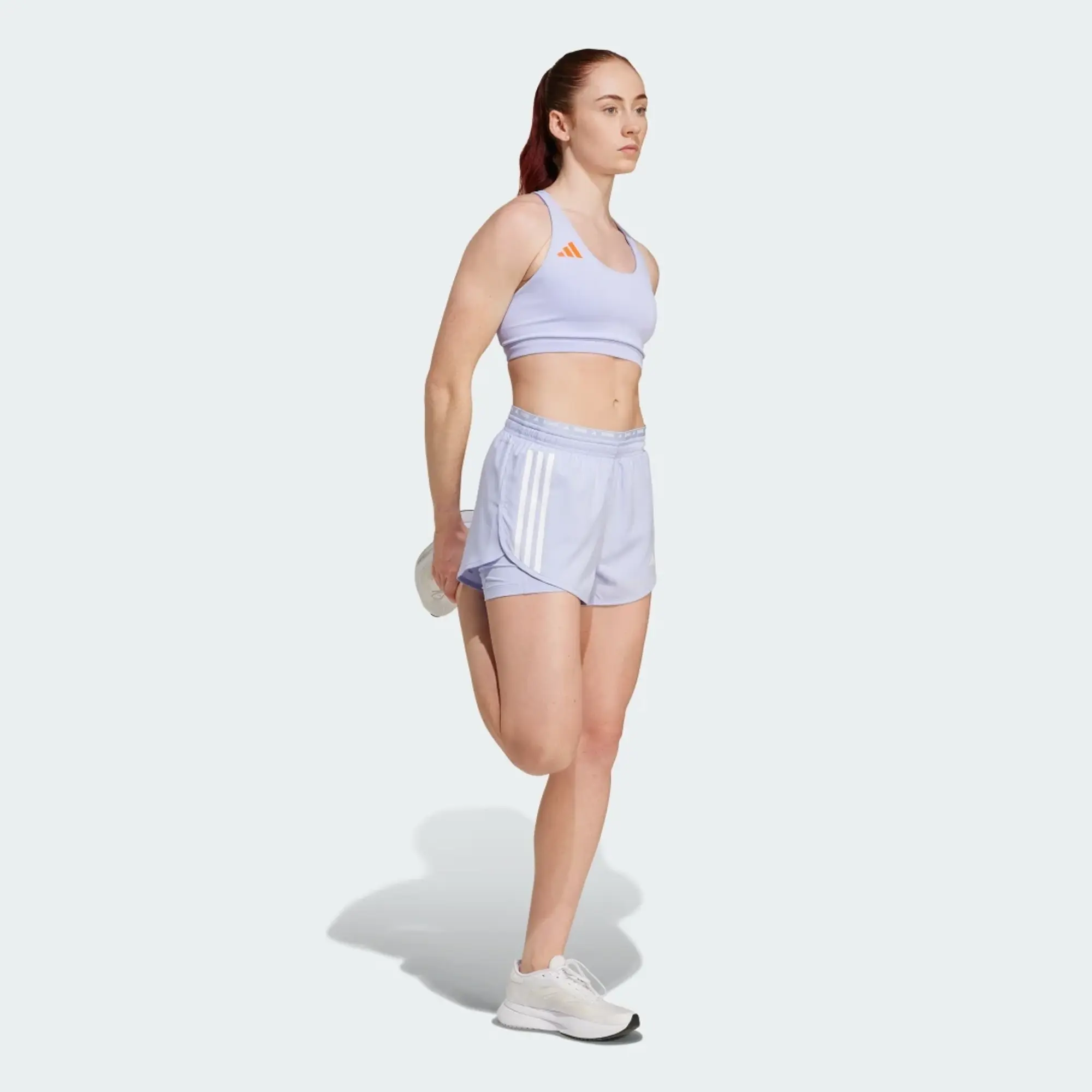 adidas Own the Run 3-Stripes 2-in-1 Shorts