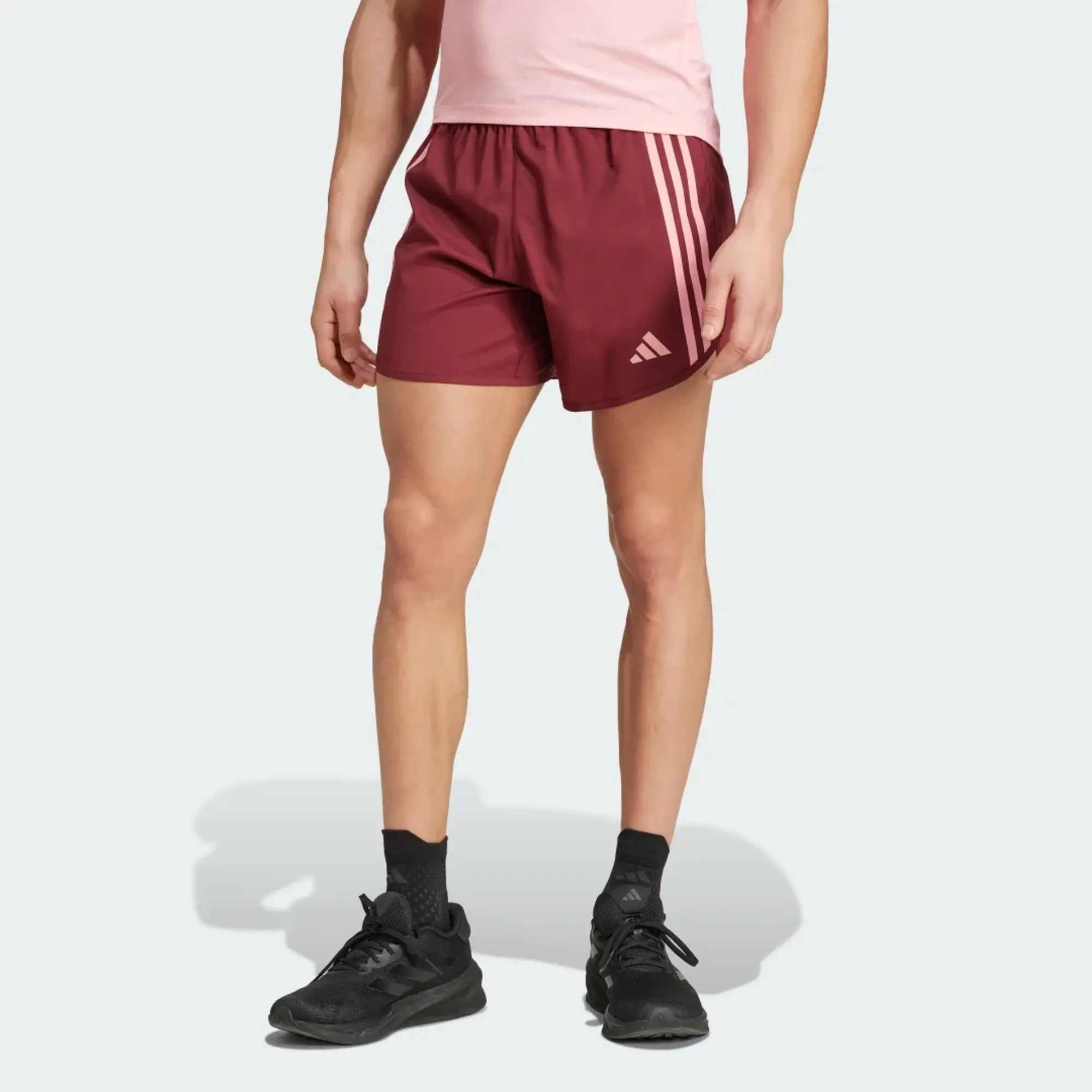 adidas Own the Run 3-Stripes Shorts