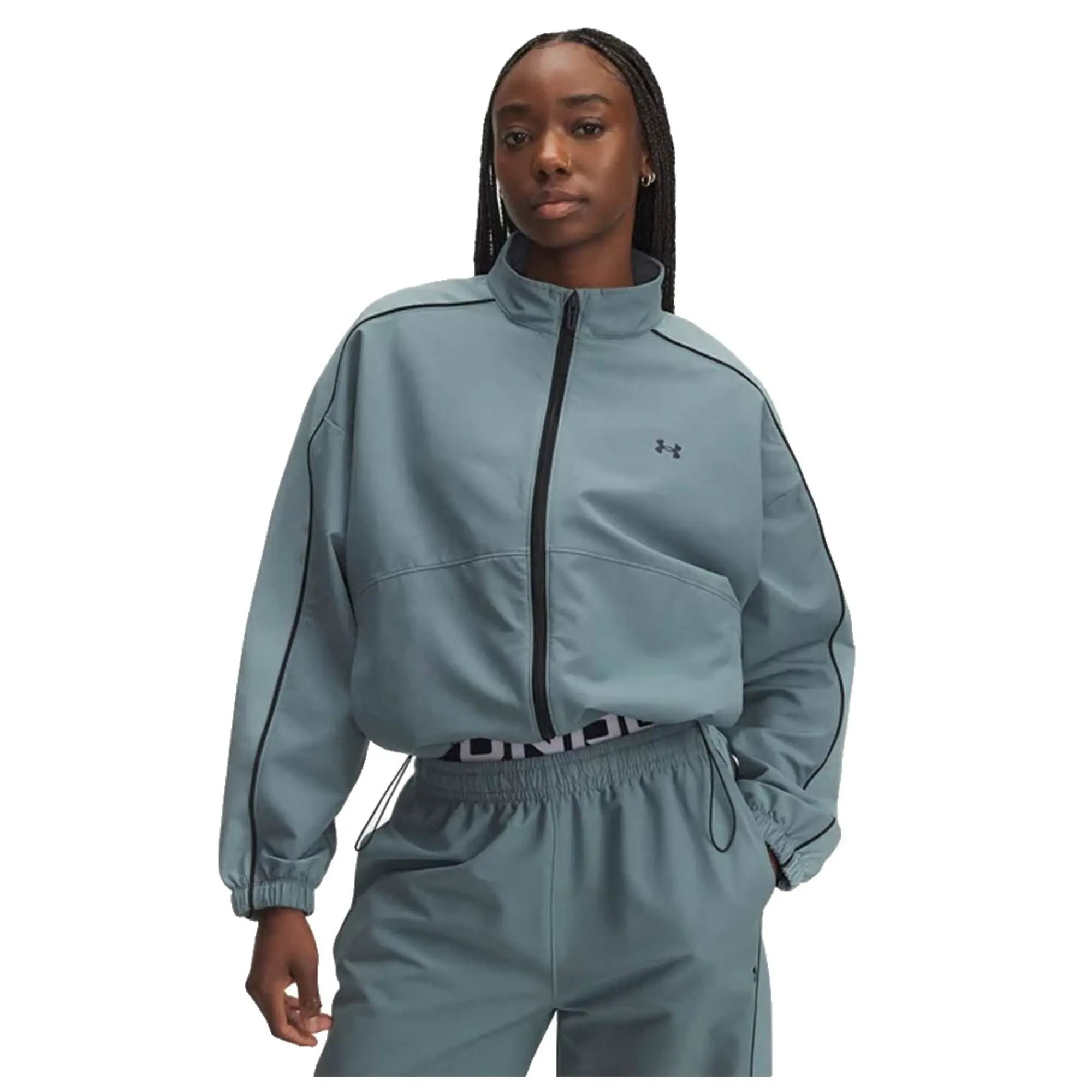 Under Armour  Rival Swoven Women's Jacket Jasper Blue / Serpentine / Black L