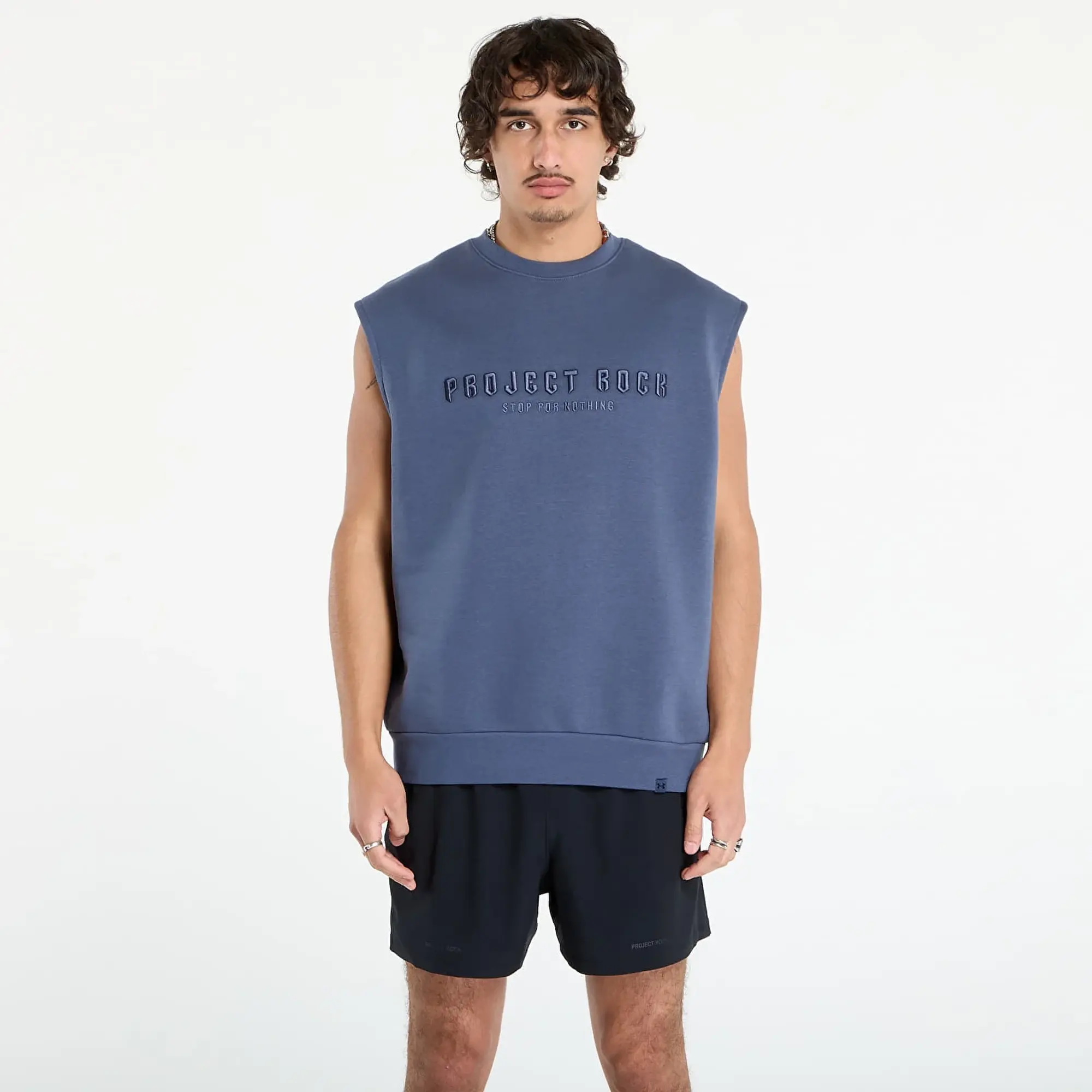 Project Rock Icon Men's Sleeveless Downpour Gray / Downpour Gray L