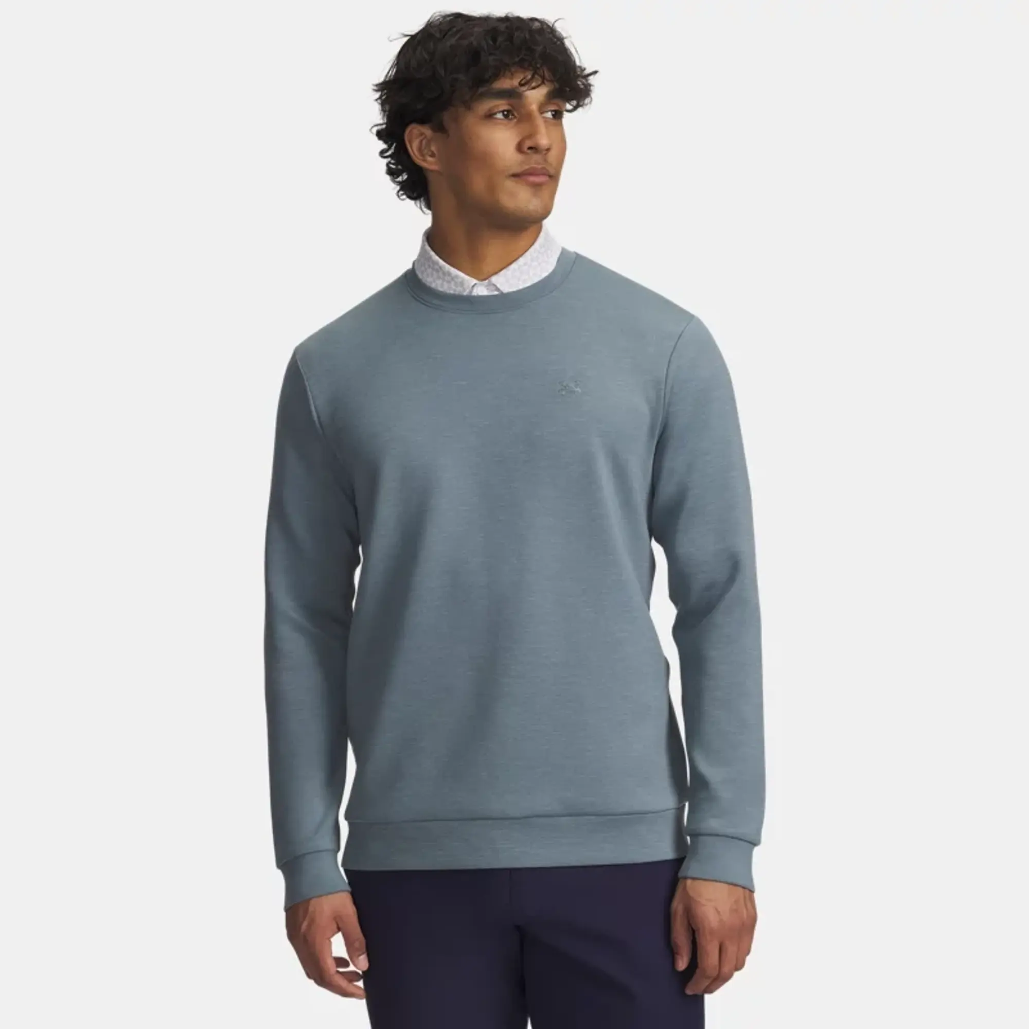 Under Armour  Drive Men's Midlayer Crew Jasper Blue / Jasper Blue L