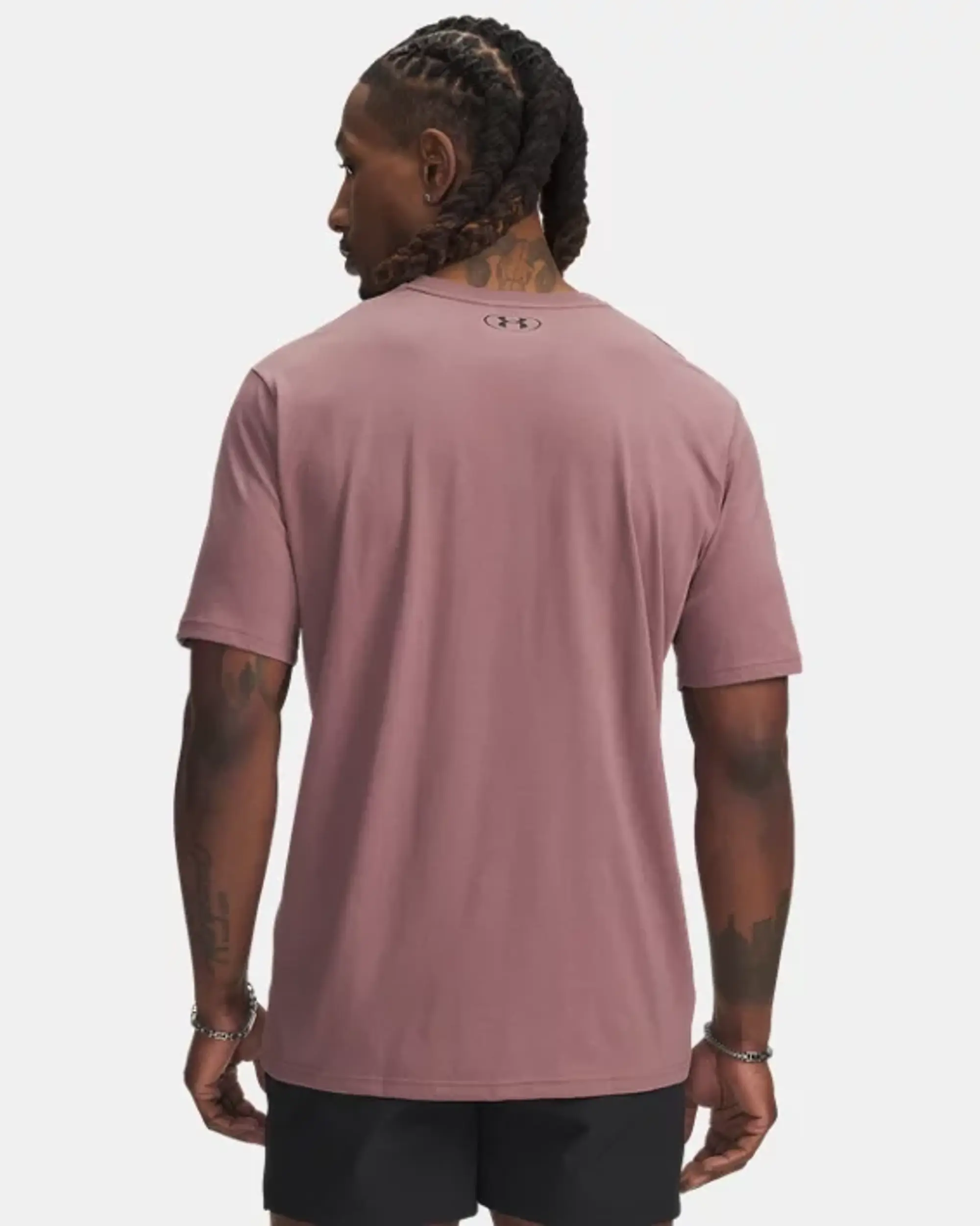 Project Rock Payoff Graphic Men's Short Sleeve Maroon Mist / Black L