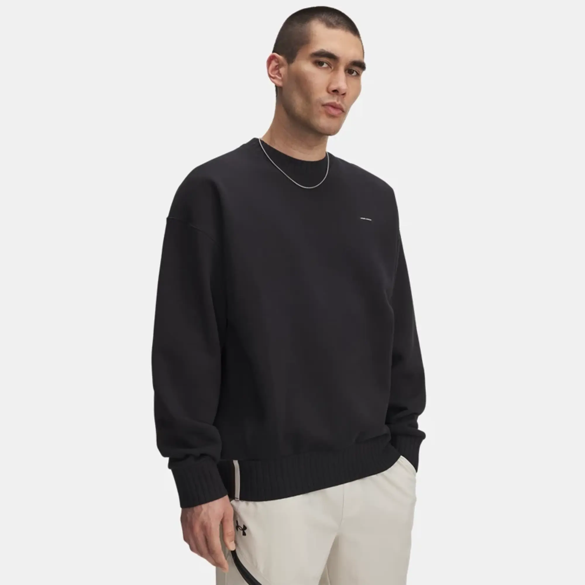 Under Armour  Icon Heavyweight Rib Men's Crew Black / Black L