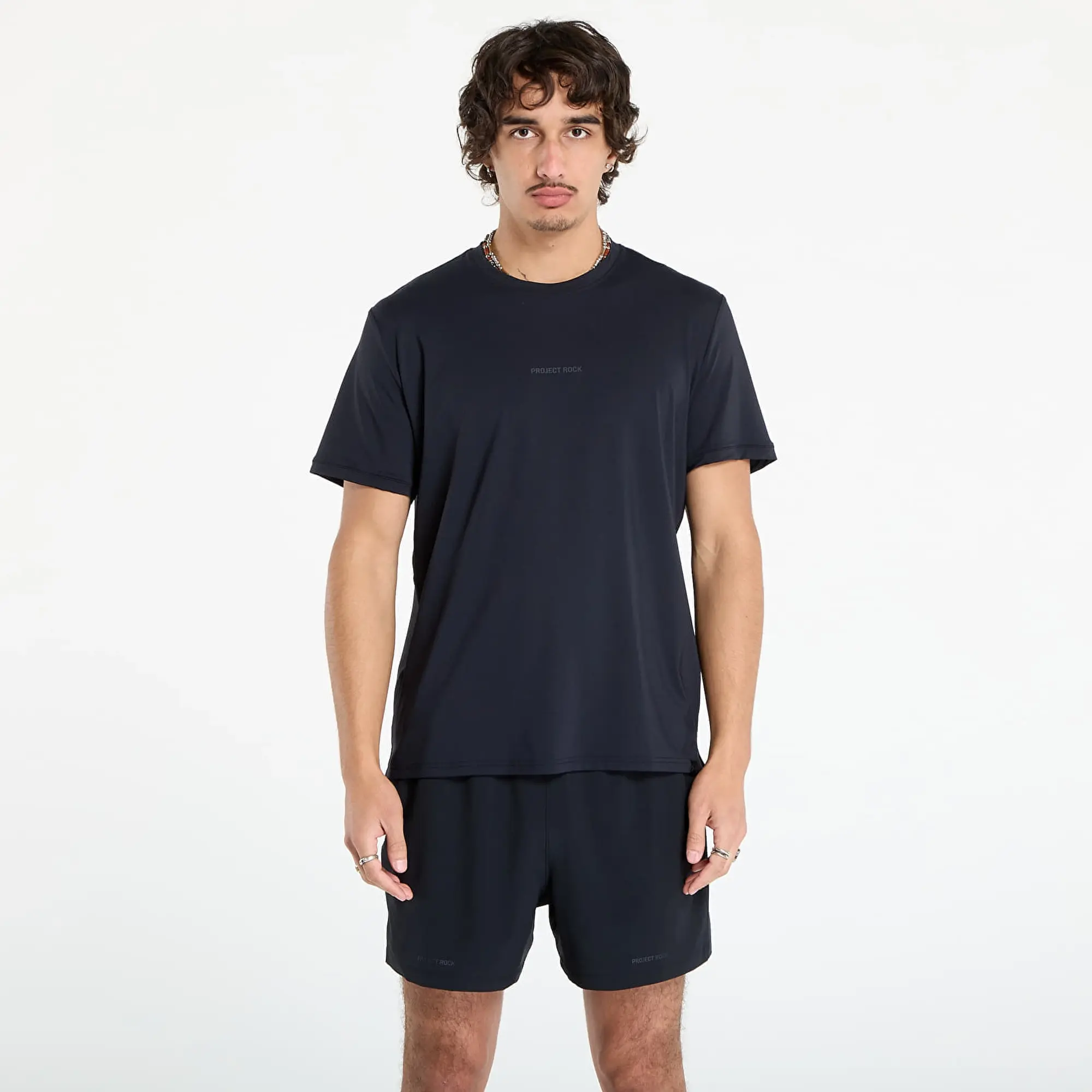 Project Rock Iso-Chill Men's Short Sleeve Black / Anthracite L