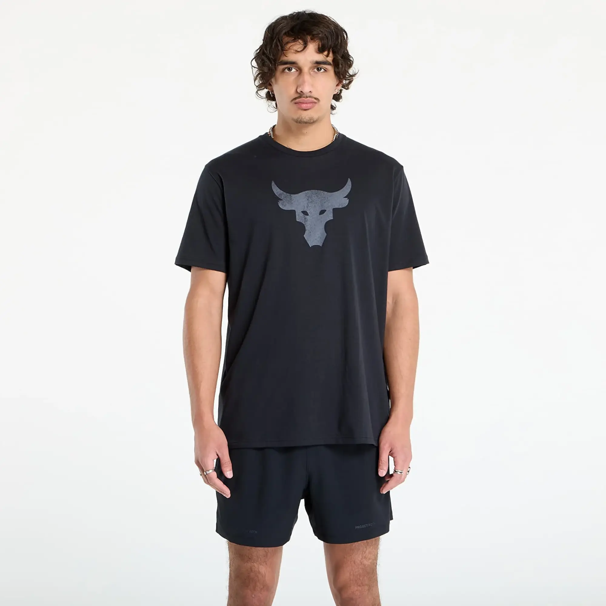 Project Rock Payoff Graphic Men's Short Sleeve Black / Castlerock L