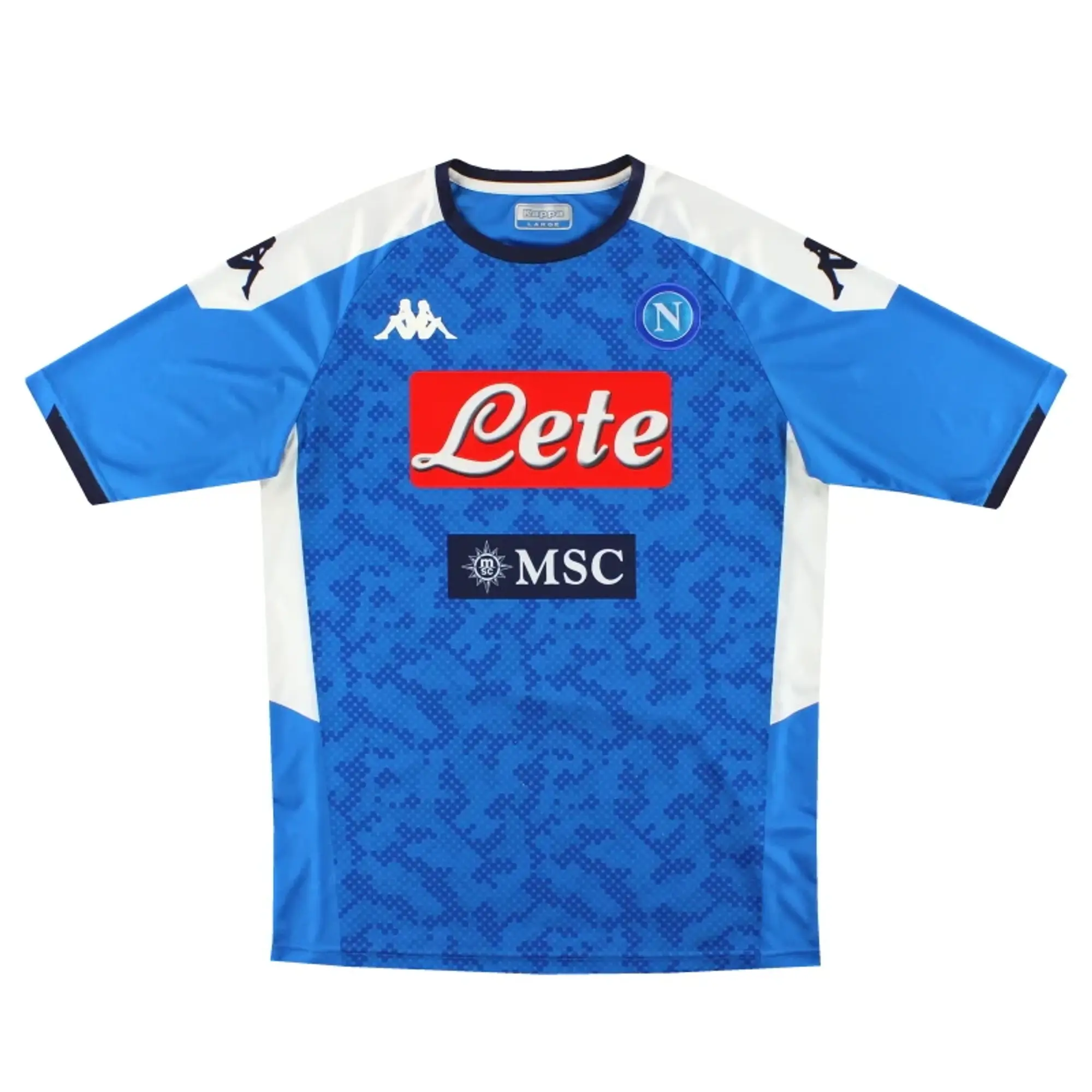 2019-20 Napoli Kappa Kombat Extra Home Shirt L - Napoli / Excellent 