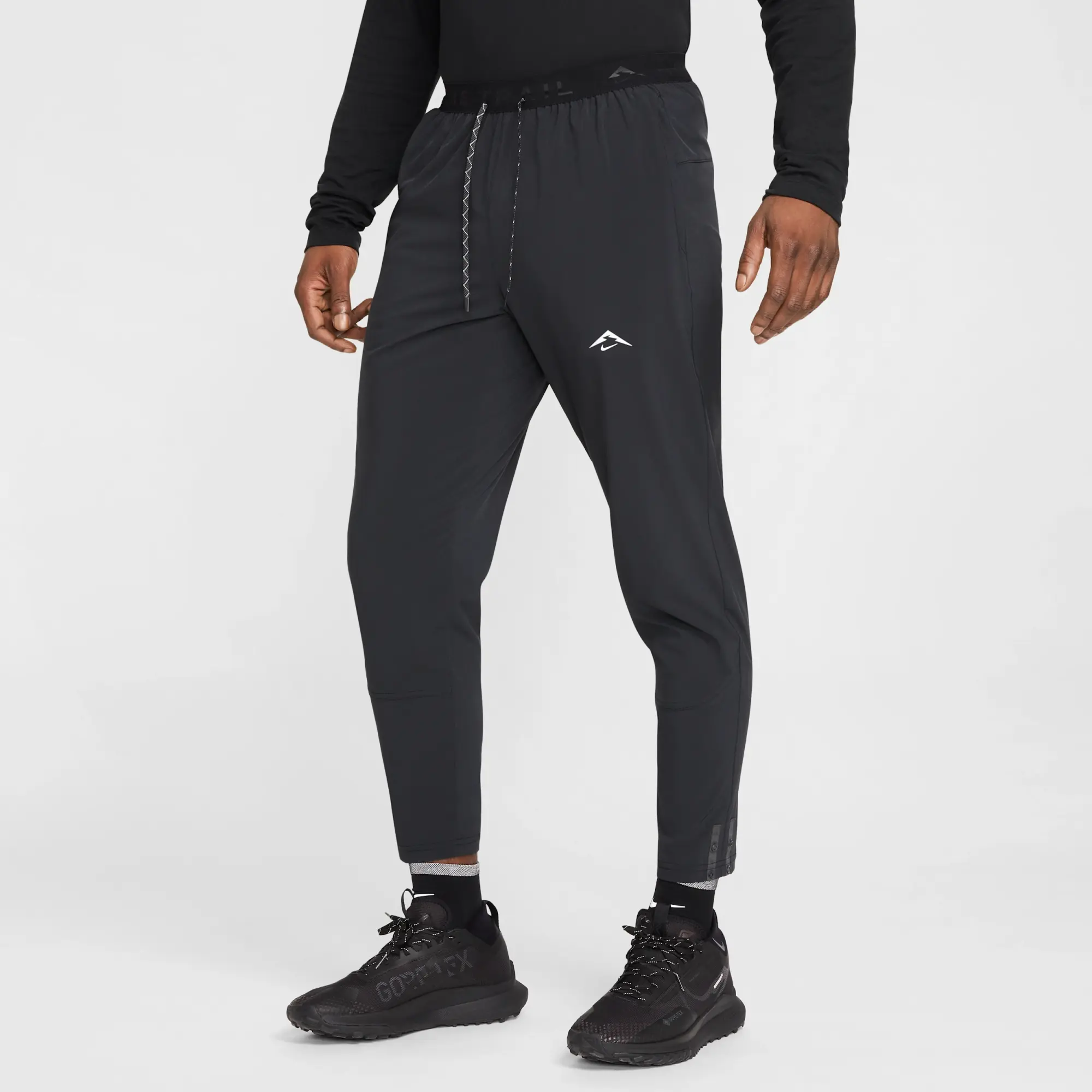 Nike Dawn Range Men's Dri-FIT Running Trousers - Black - Polyester/Elastane