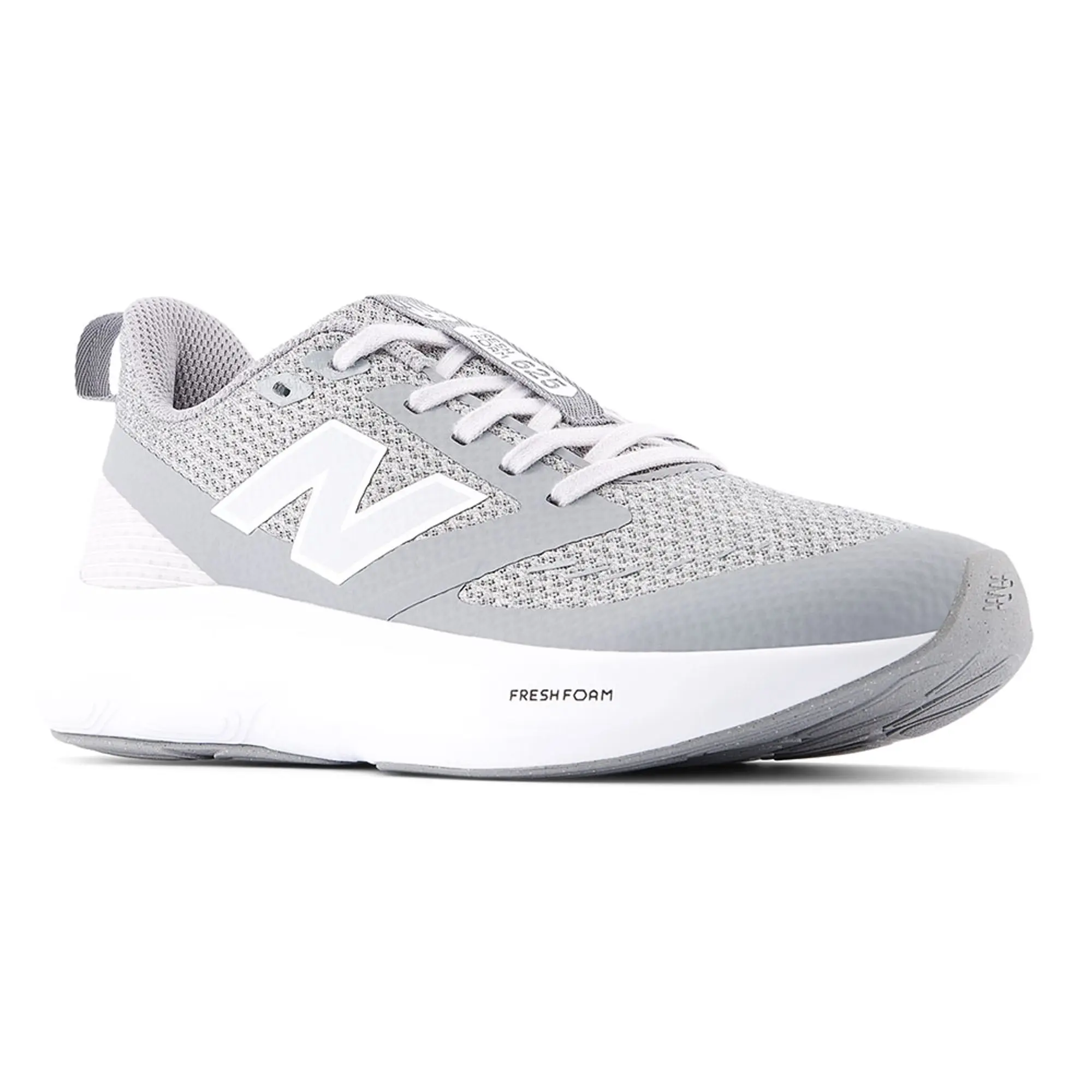 New Balance Kids' Fresh Foam 625 Lace in Grey/White Mesh