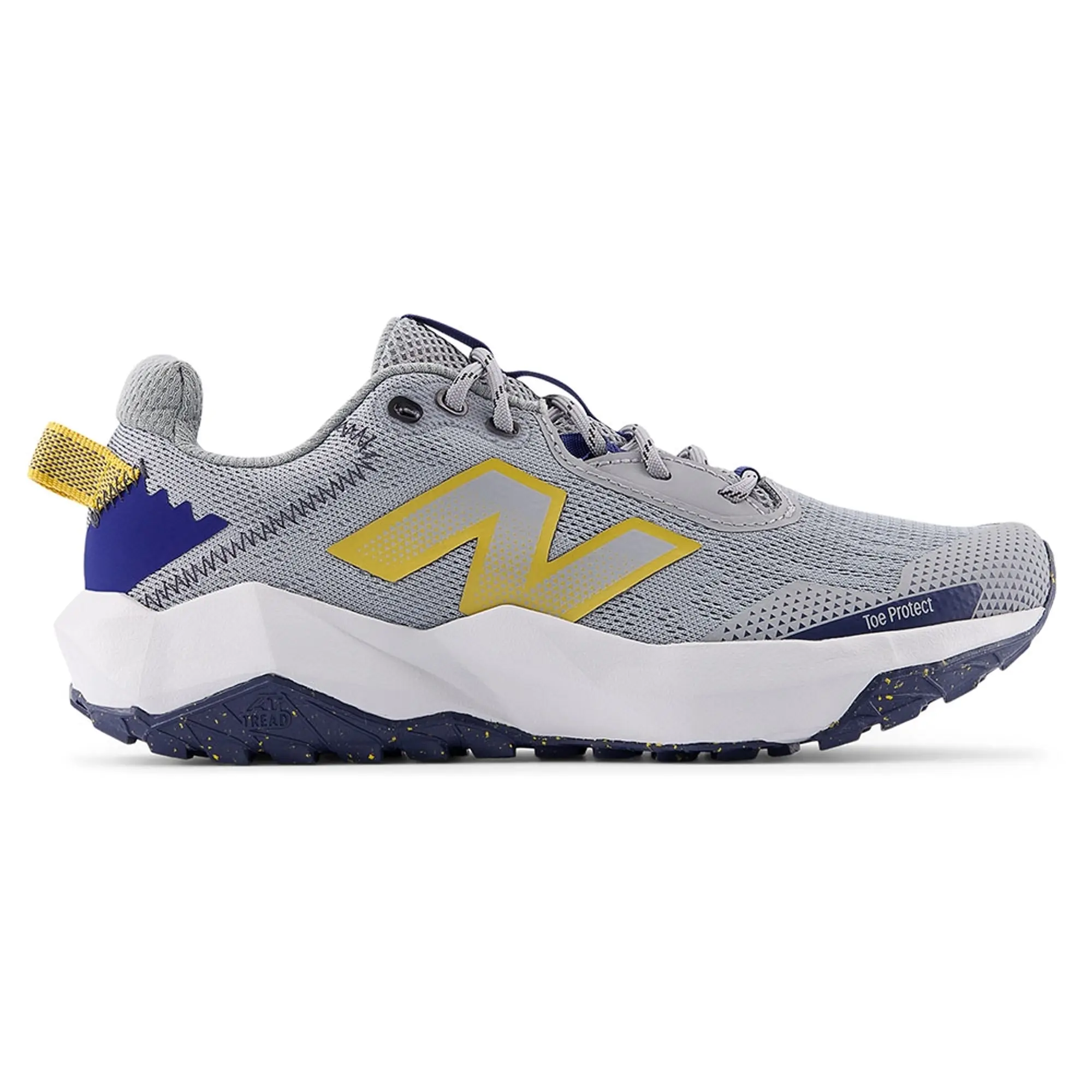 New Balance Kids' DynaSoft Nitrel v6 Lace in Grey/Blue/Yellow Mesh