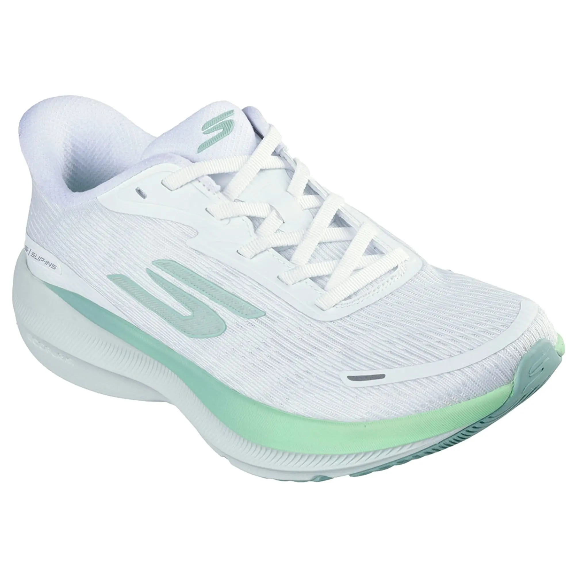 Skechers Women's Slip-ins: Aero Pulse Sneaker in White/Green