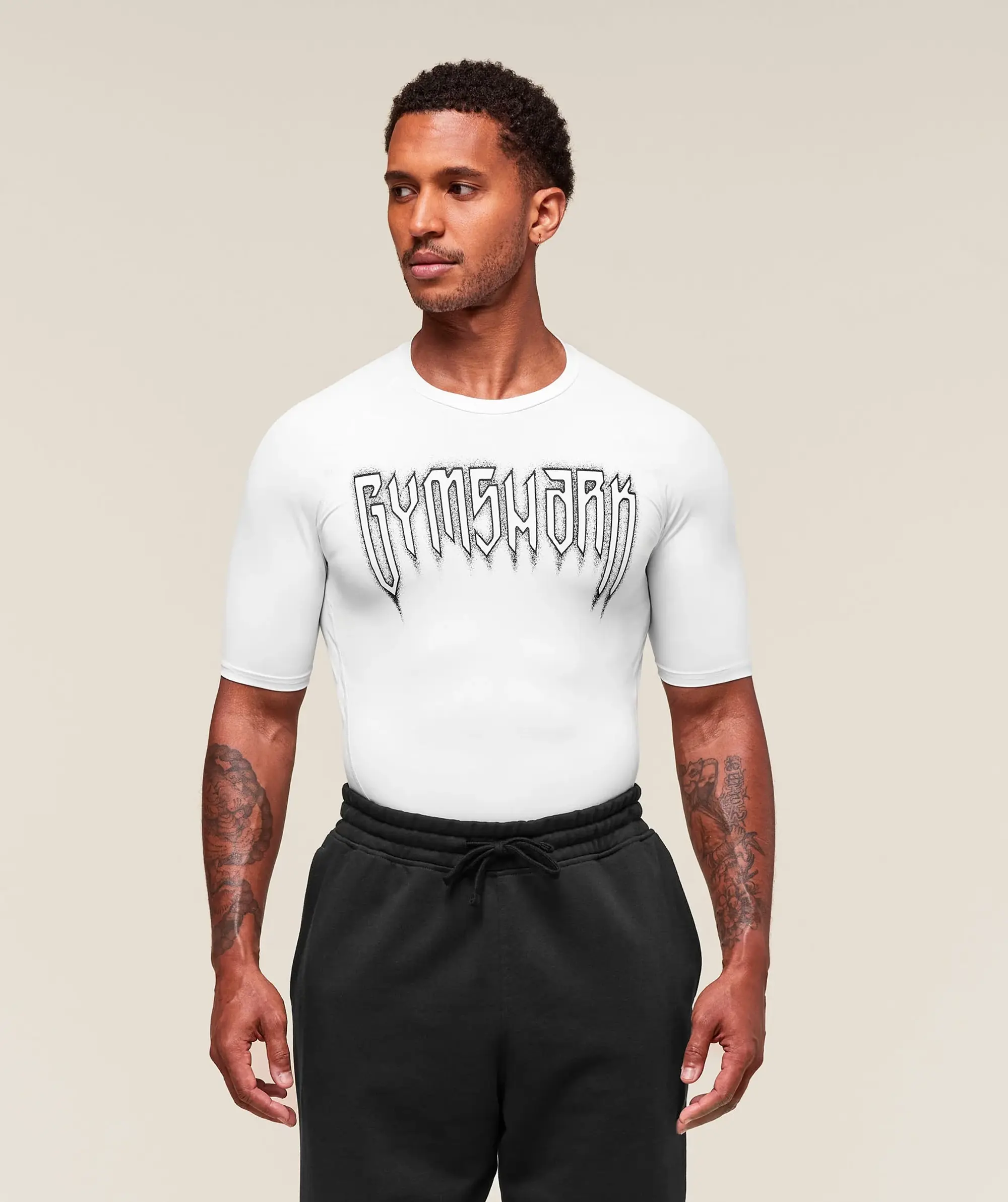  Grunge Baselayer T-Shirt - White