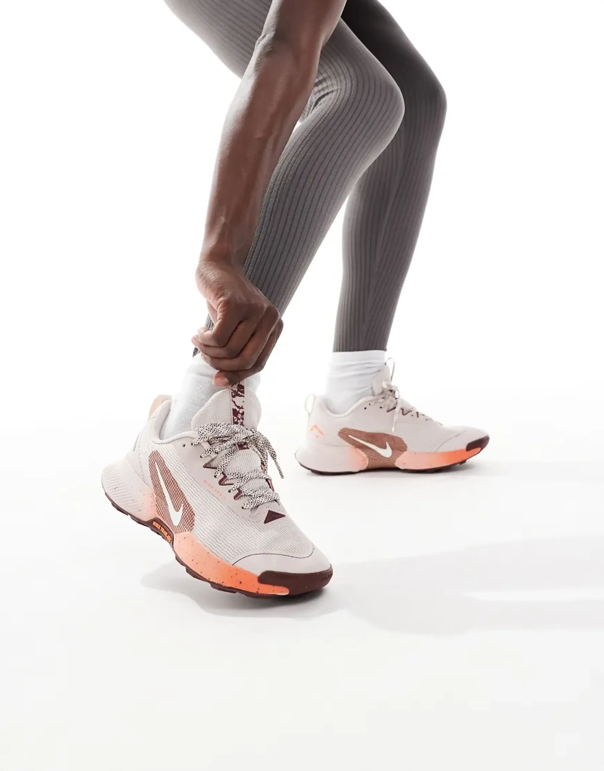 Nike Running Juniper Trail 3 Trainers In Light Red