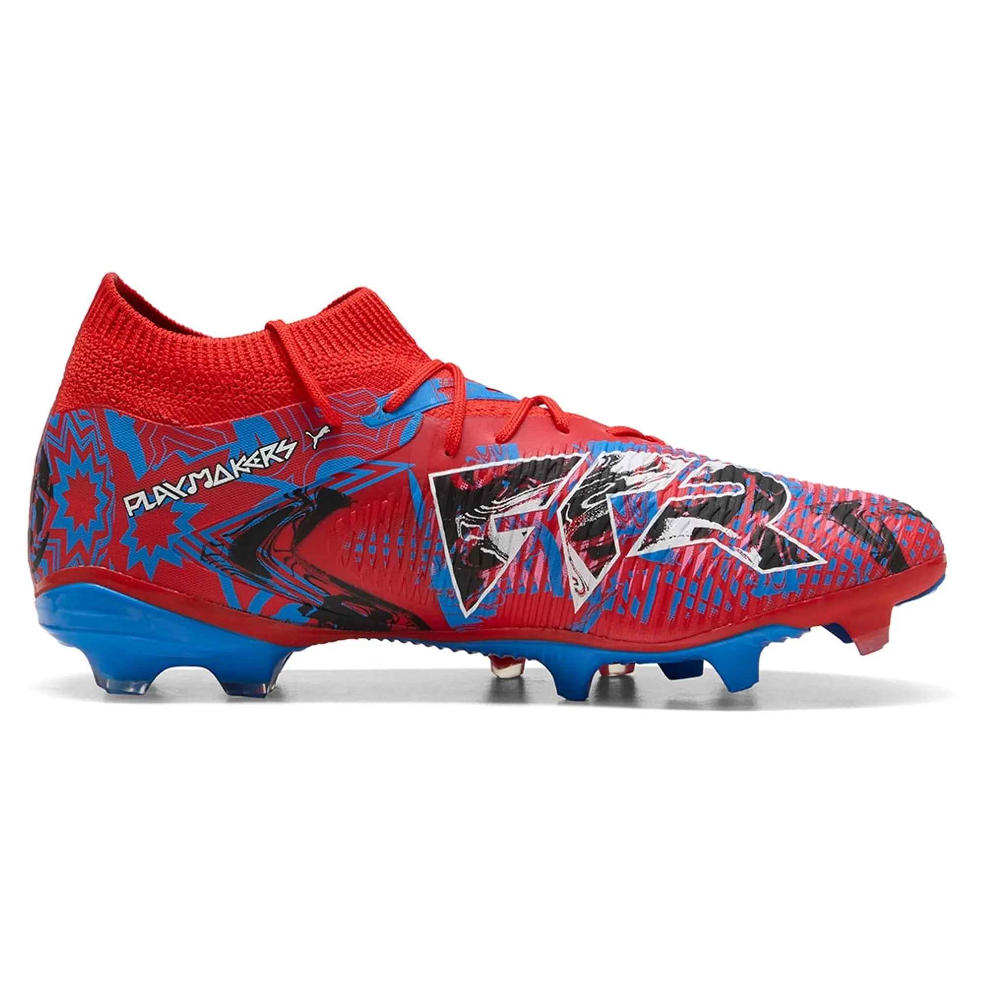 PUMA Future 8 Match Playmakers FG/AG Boots Ground Unisex, Red/Black/Ultra Blue