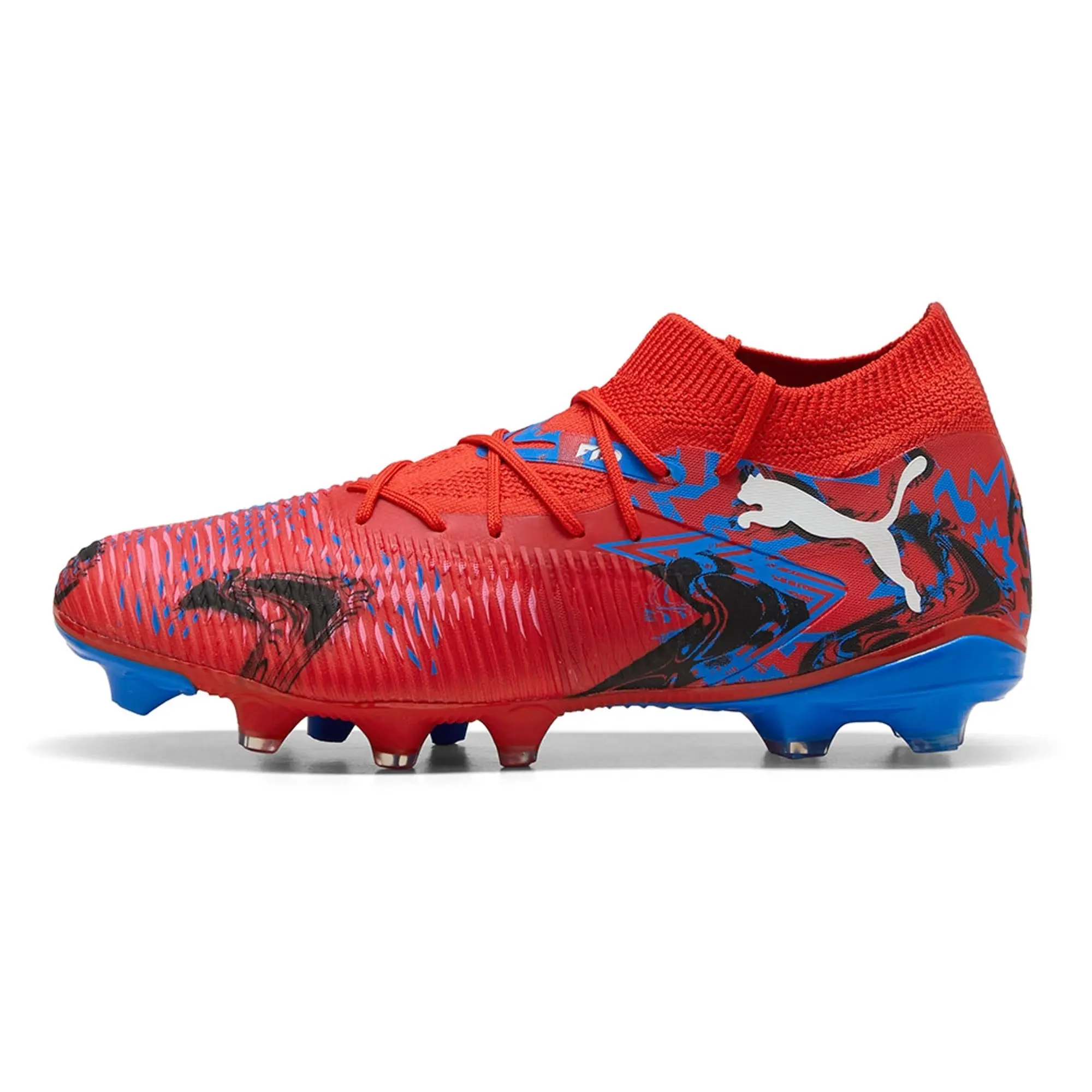 PUMA Future 8 Match Playmakers FG/AG Boots Ground Unisex, Red/Black/Ultra Blue