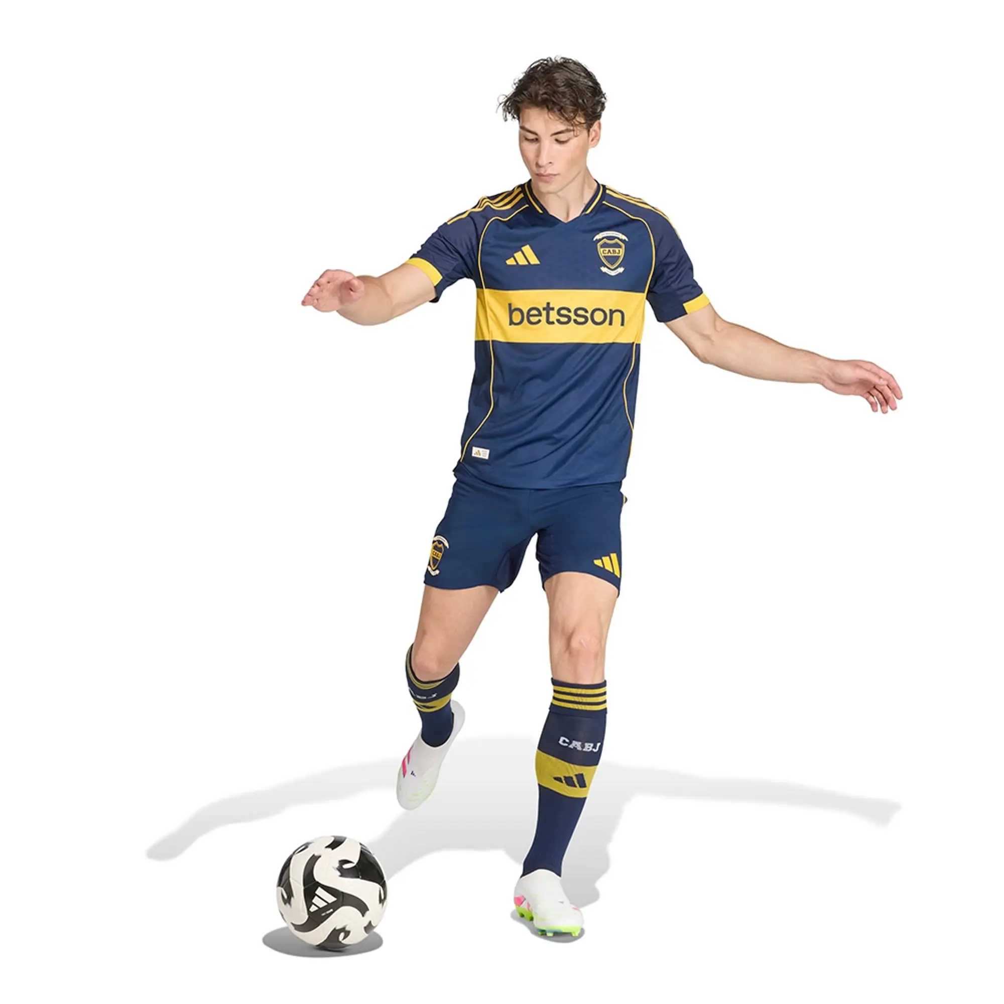 Adidas Boca Juniors 25/26 Authentic Home Short Sleeve T-shirt