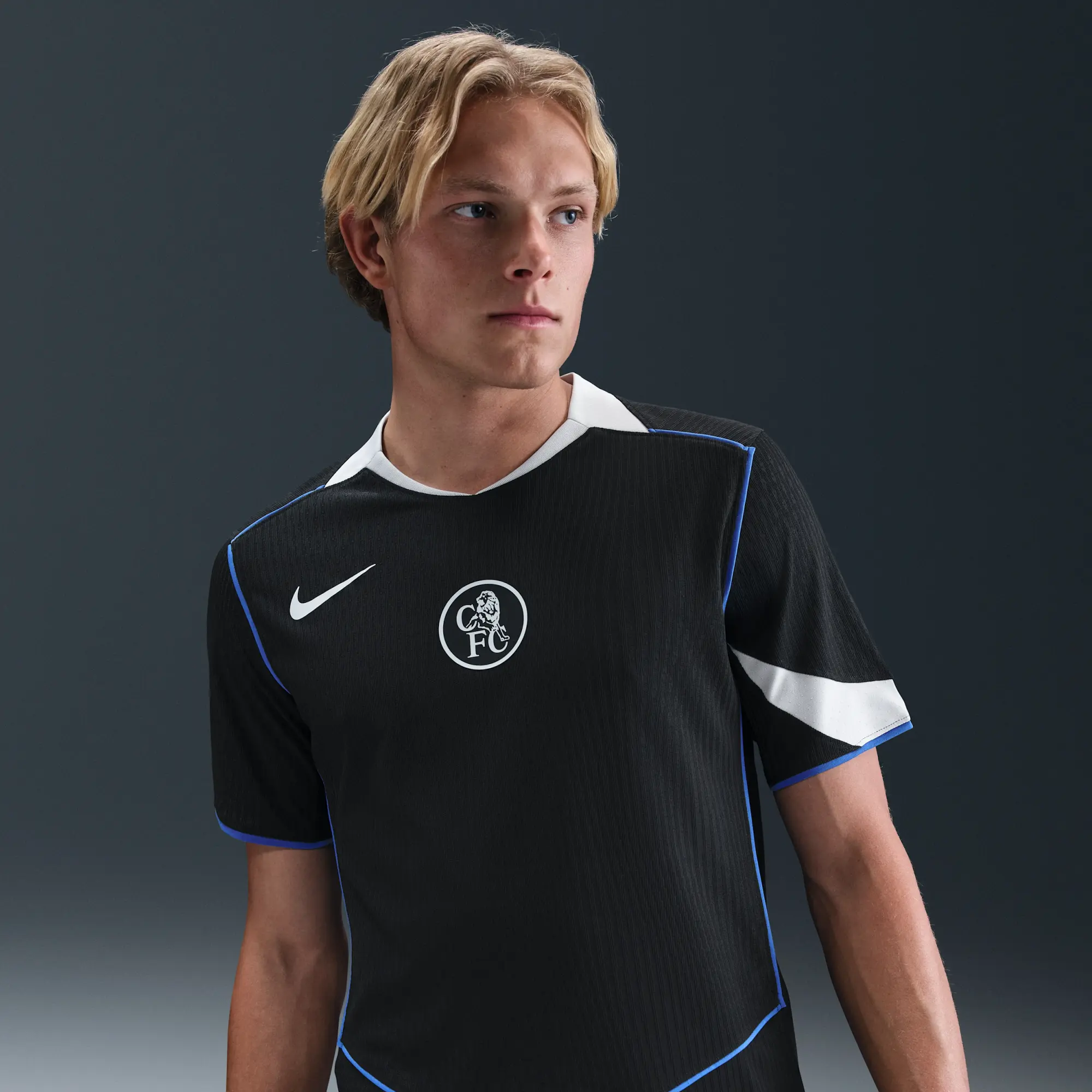 Chelsea F.C. 2025/26 Match Third Men's Nike Dri-FIT ADV Total 90 Football Authentic Shirt - Black - Polyester