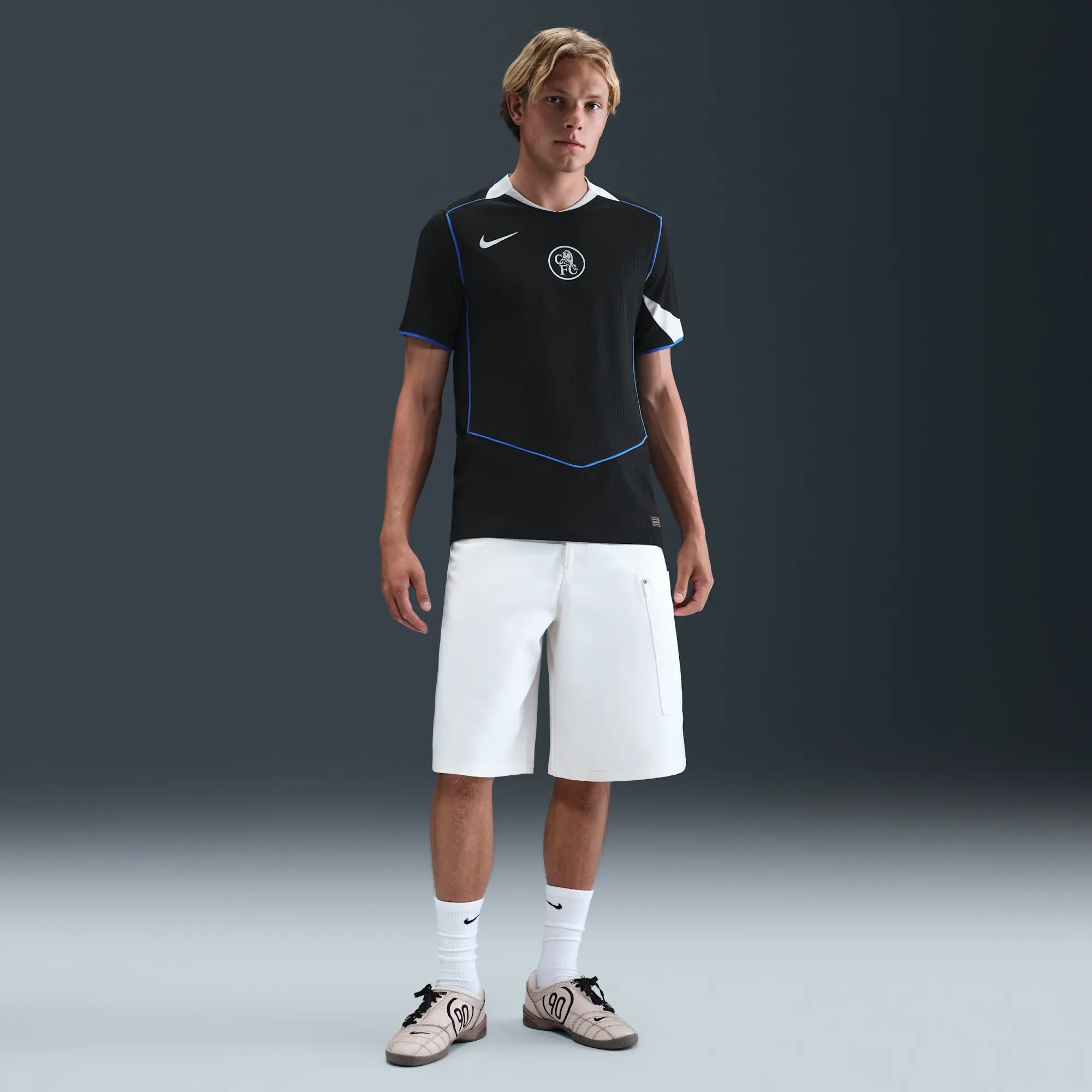 Chelsea F.C. 2025/26 Match Third Men's Nike Dri-FIT ADV Total 90 Football Authentic Shirt - Black - Polyester