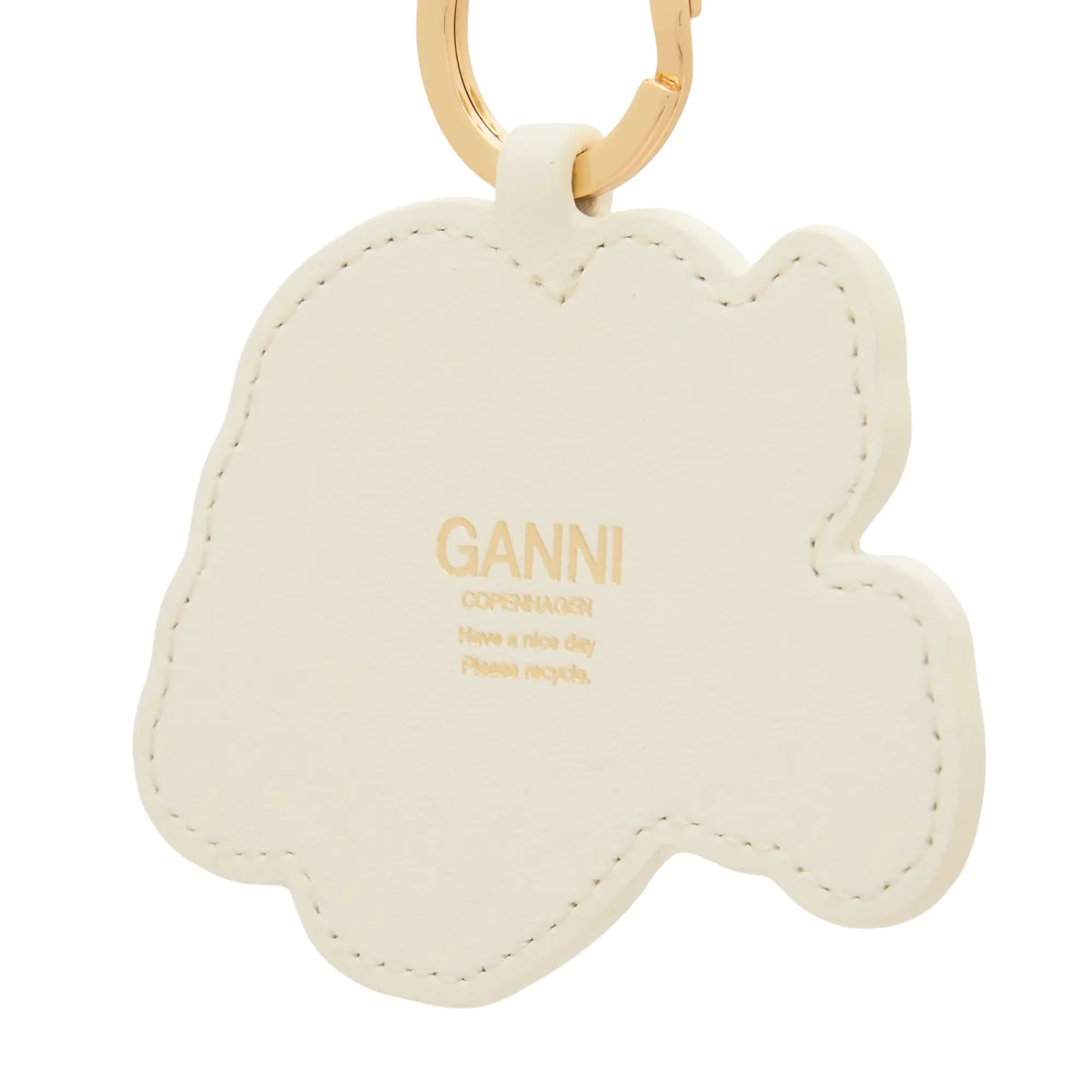 GANNI Women's Dog Keyring Tobacco Brown
