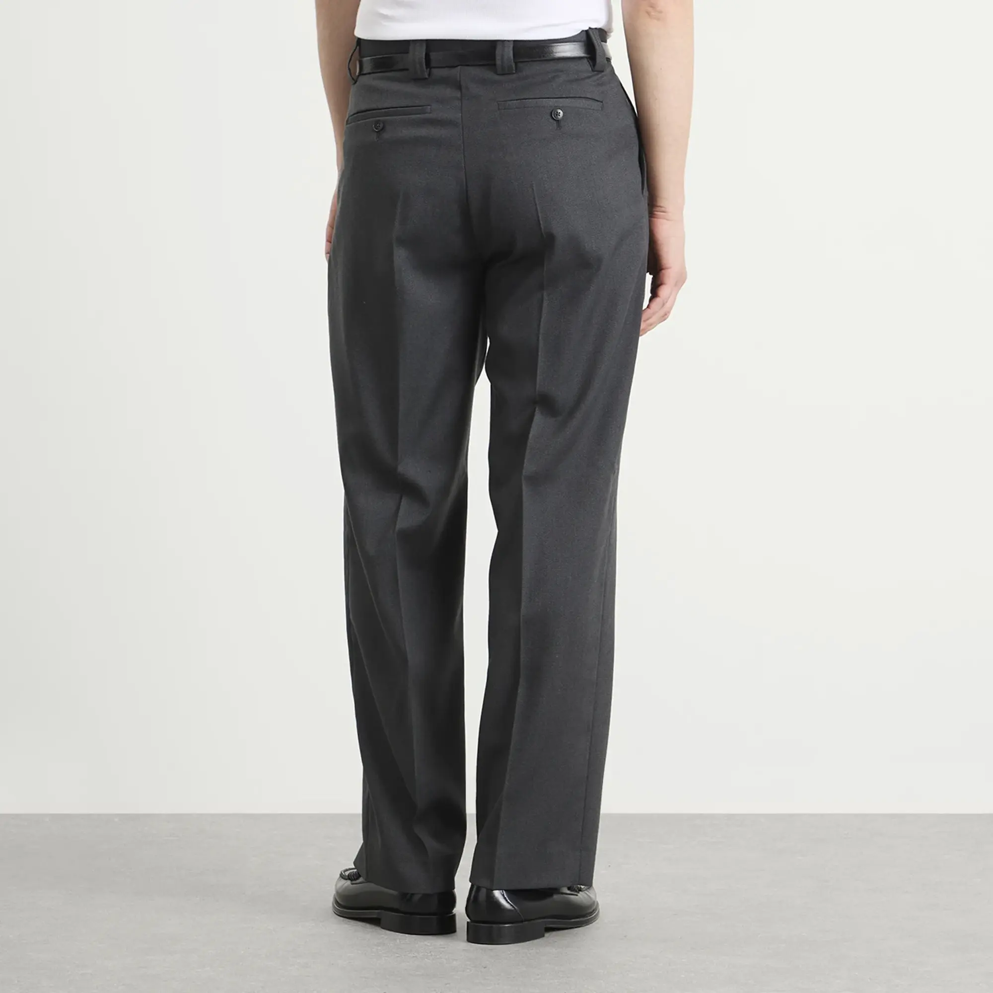 mfpen Men's Service Trousers Grey Twill Wool