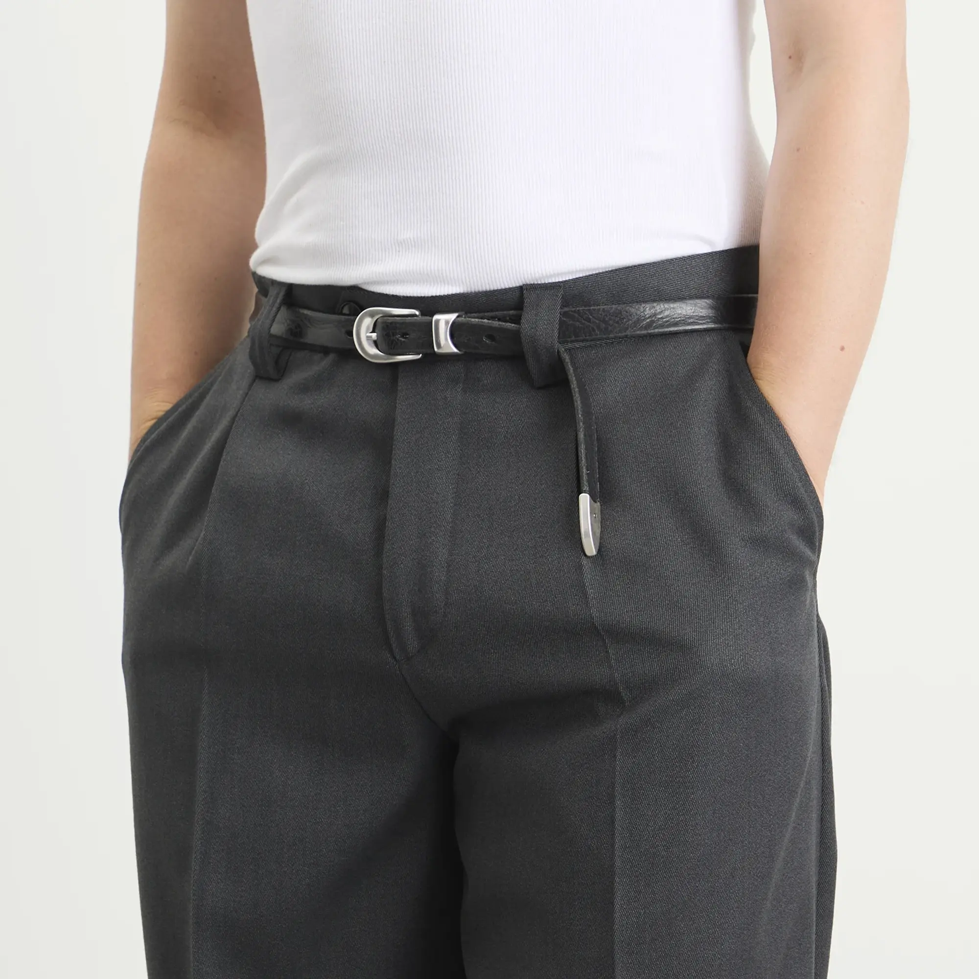 mfpen Men's Service Trousers Grey Twill Wool