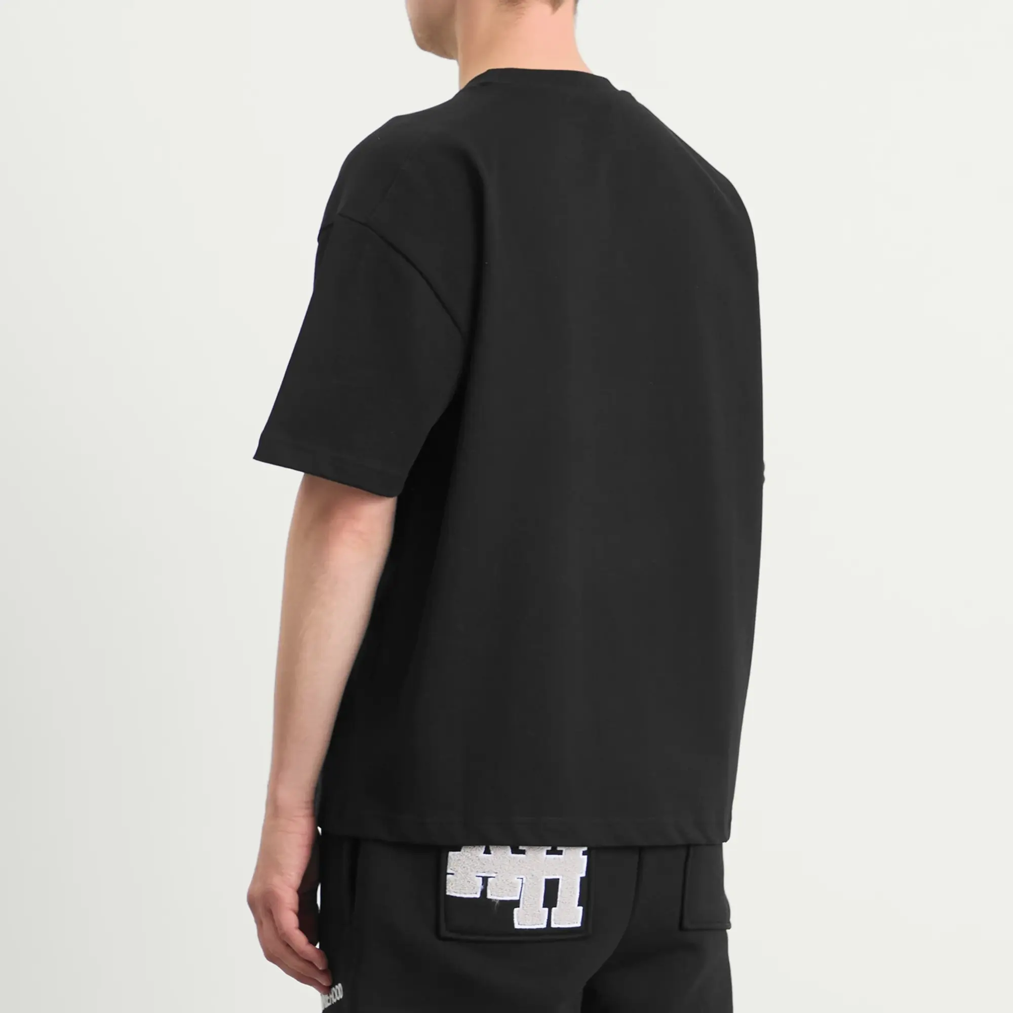 ANNIE HOOD Men's College T-Shirt Black/Black