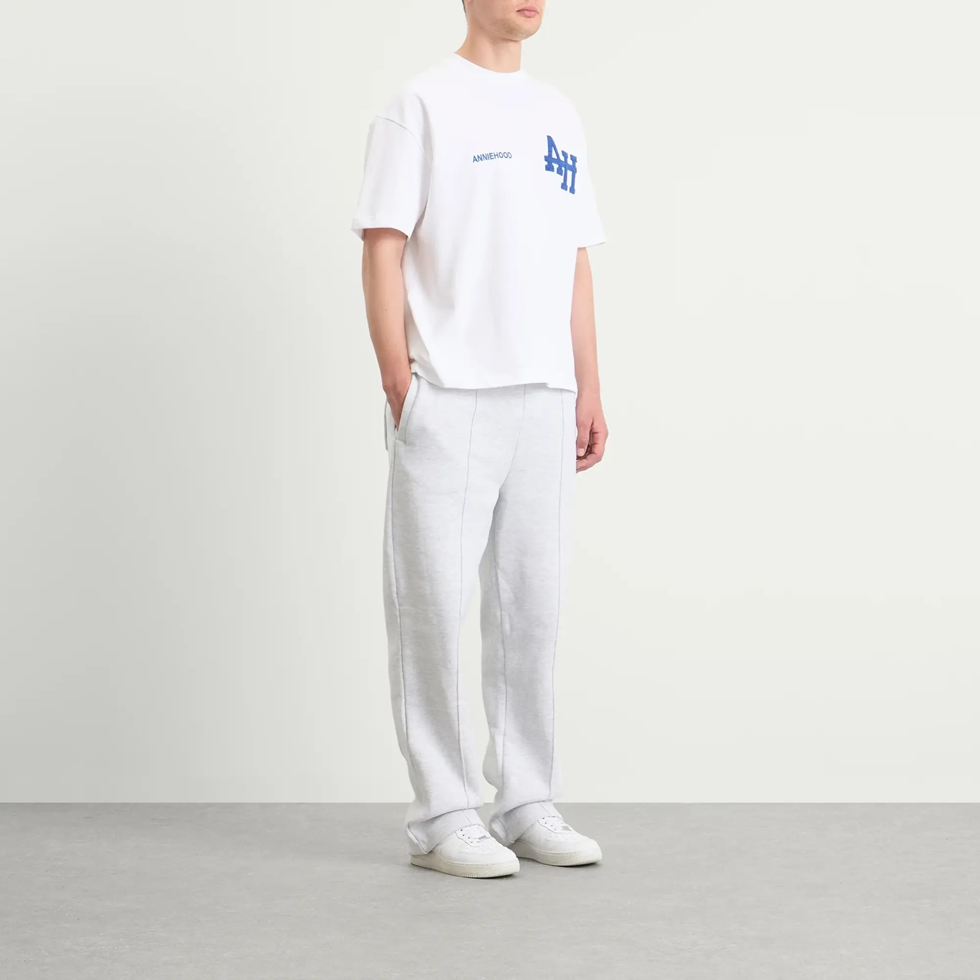 ANNIE HOOD Men's College T-Shirt White