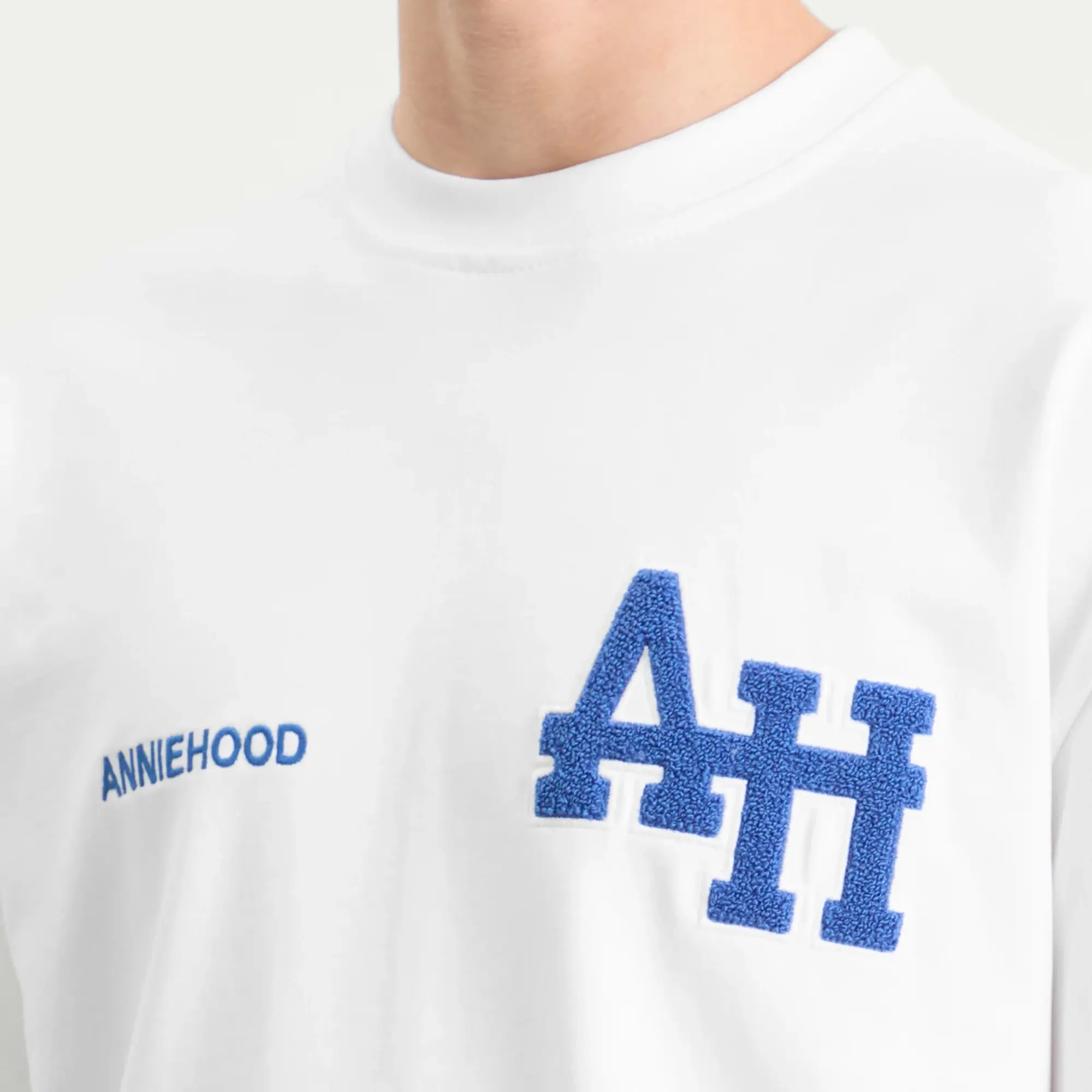 ANNIE HOOD Men's College T-Shirt White