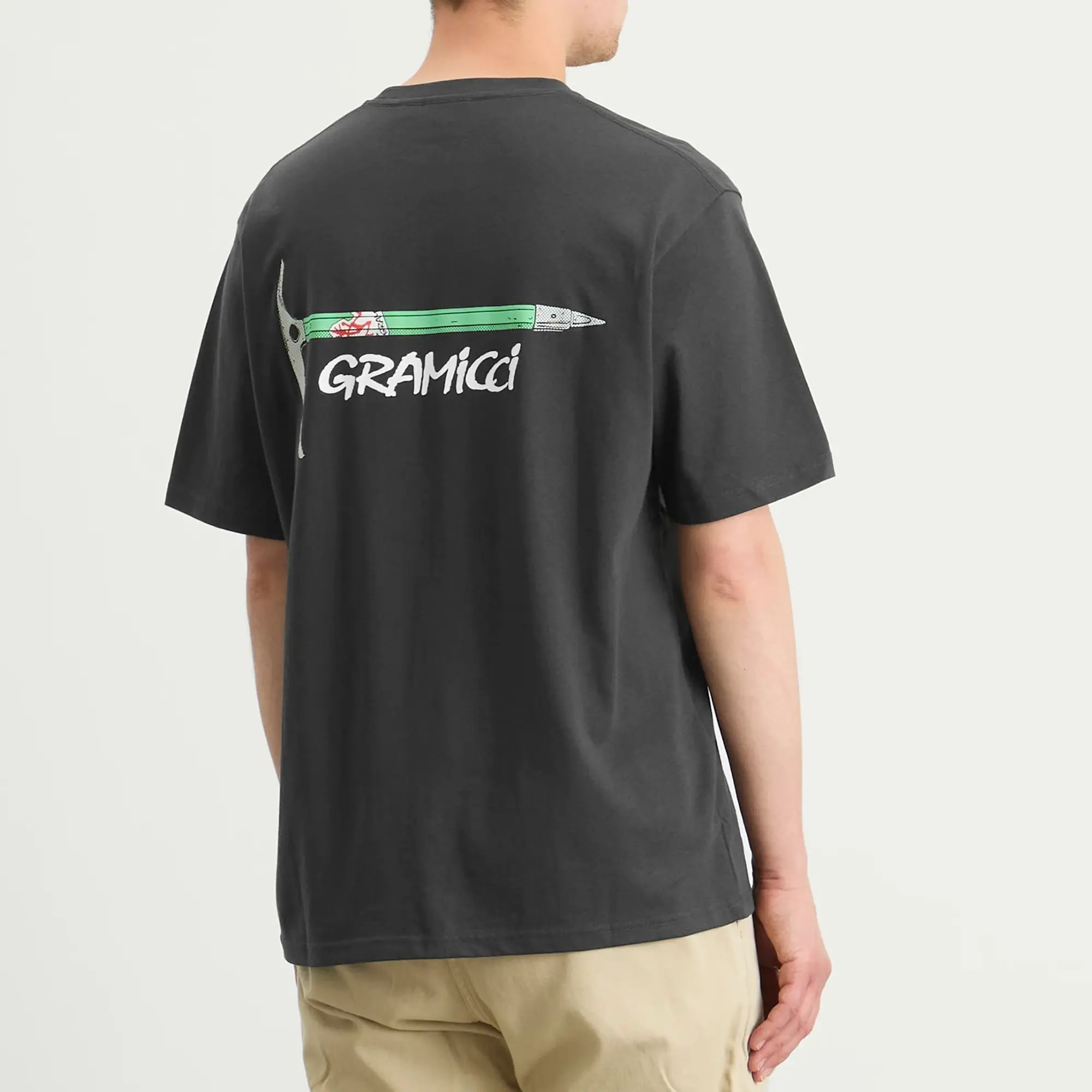 Gramicci Men's Ice Axe T-Shirt Vintage Black