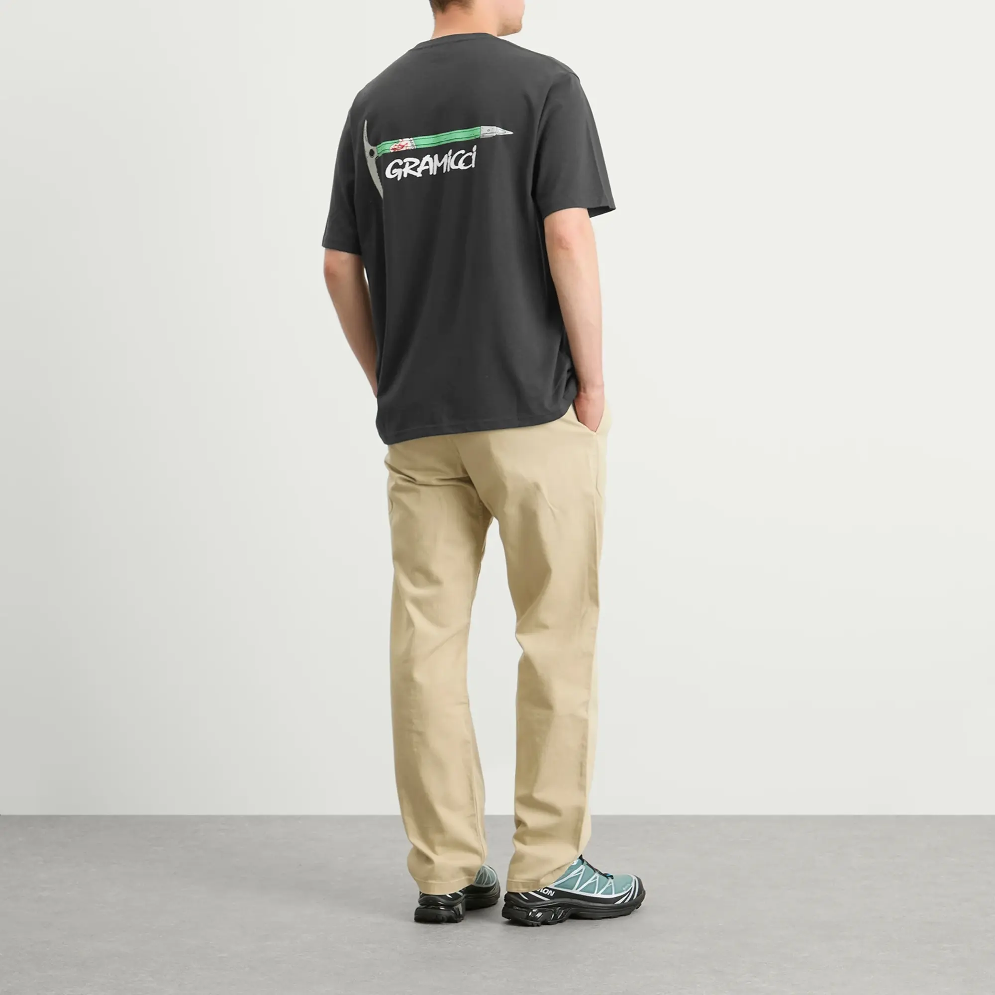Gramicci Men's Ice Axe T-Shirt Vintage Black