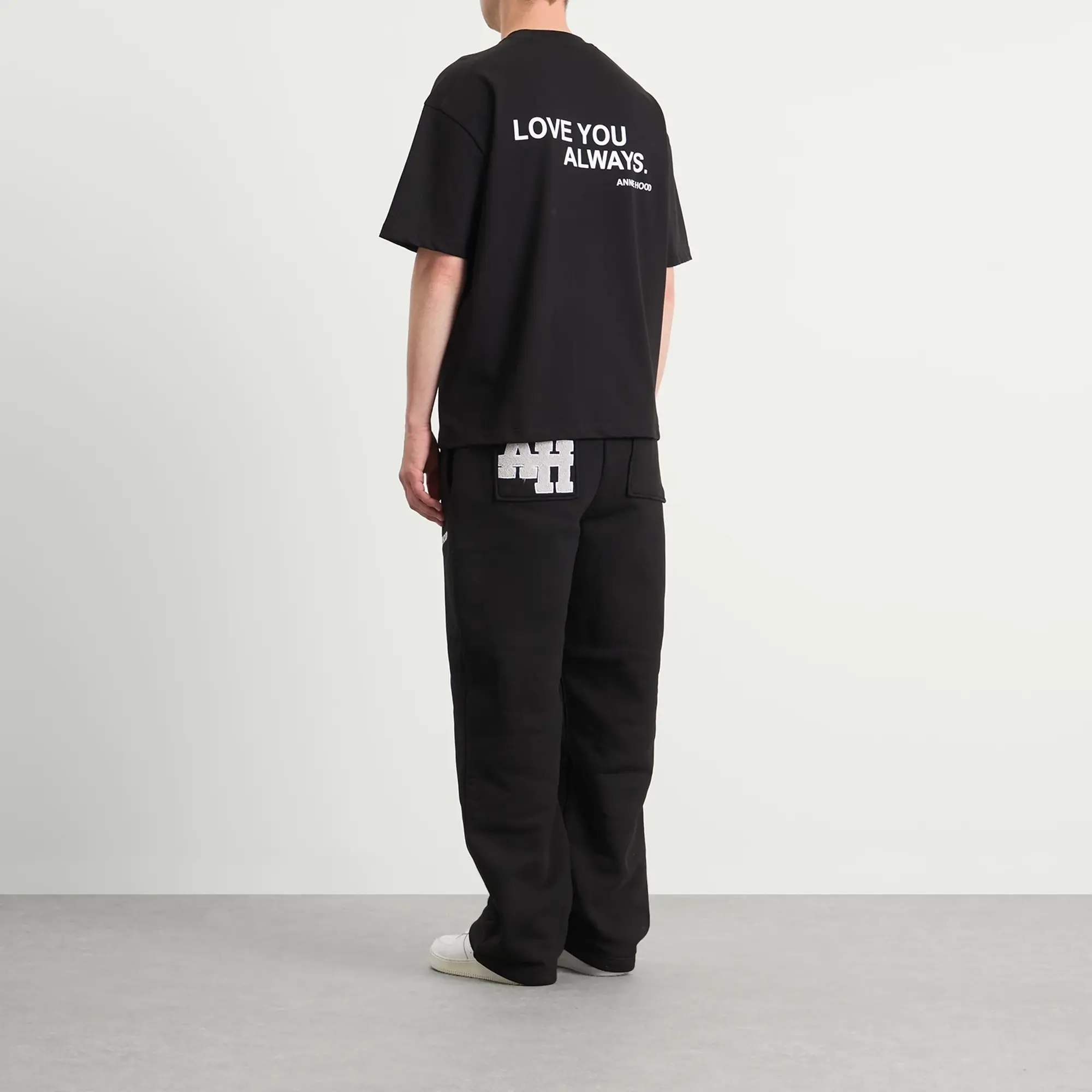 ANNIE HOOD Men's Love You Always T-Shirt Black
