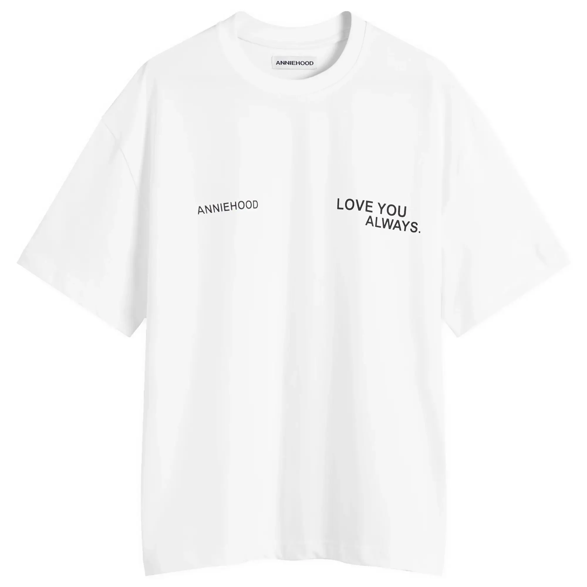 ANNIE HOOD Men's Love You Always T-Shirt White