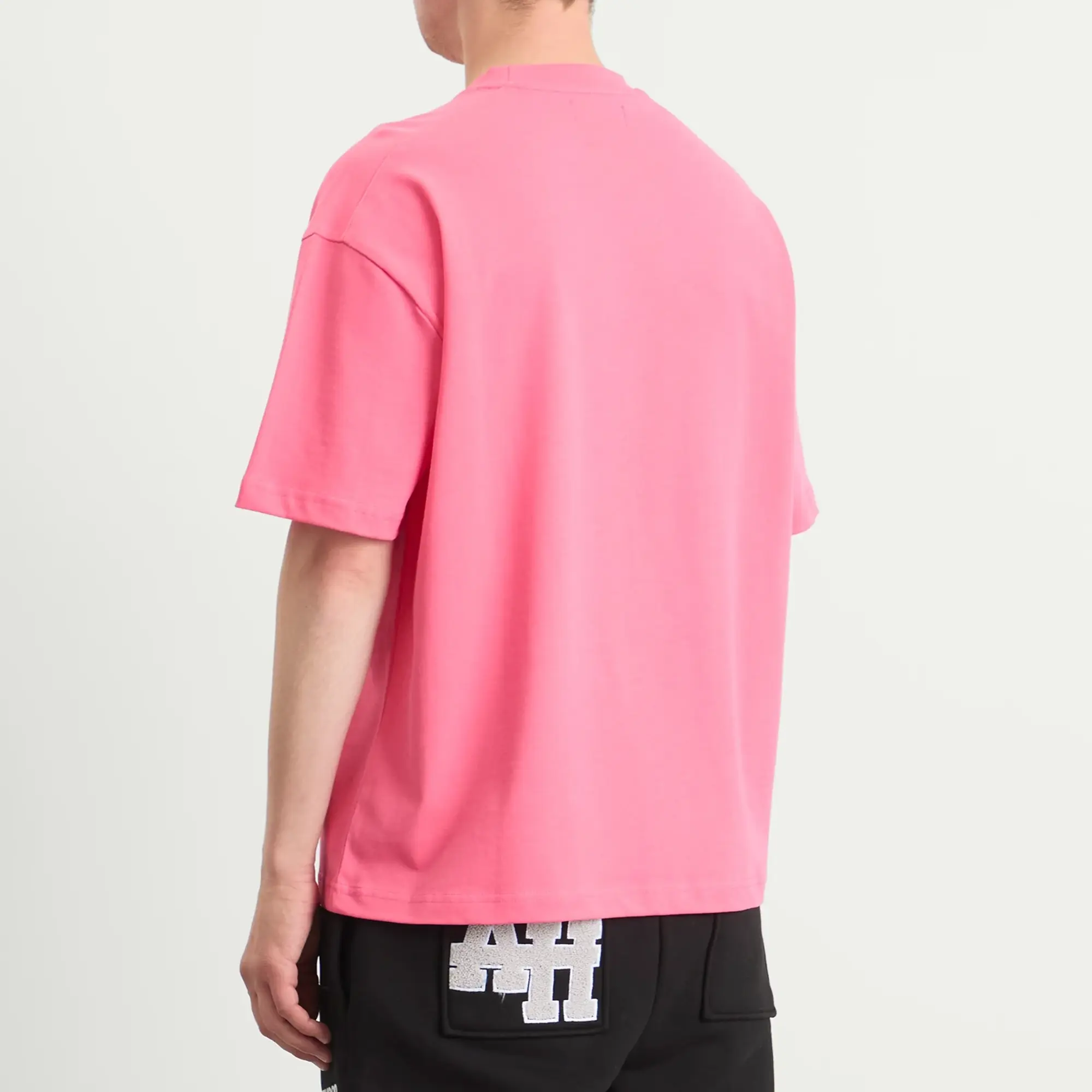 ANNIE HOOD Men's College T-Shirt Pink/White