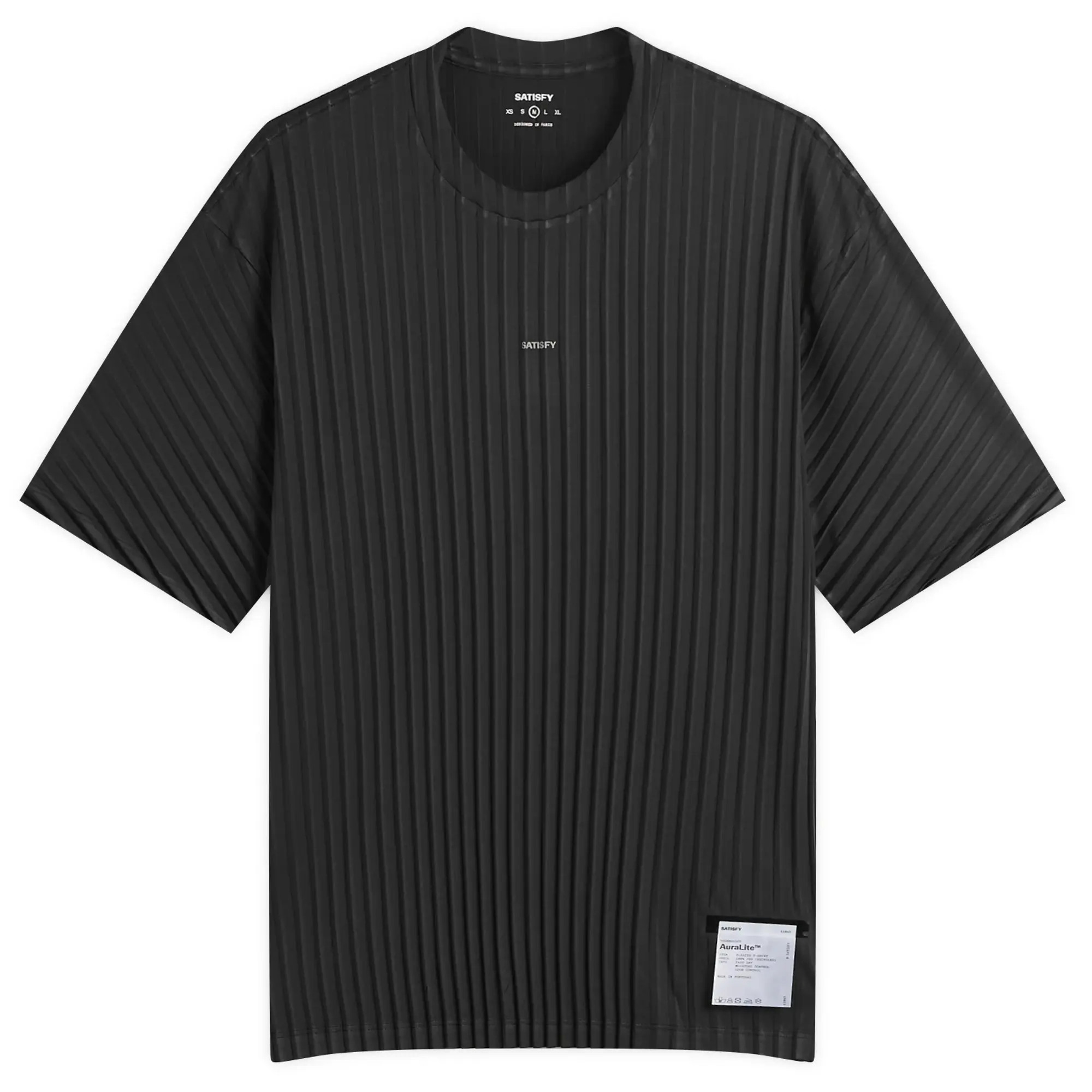 Satisfy Men's Auralite Pleated T-Shirt Black