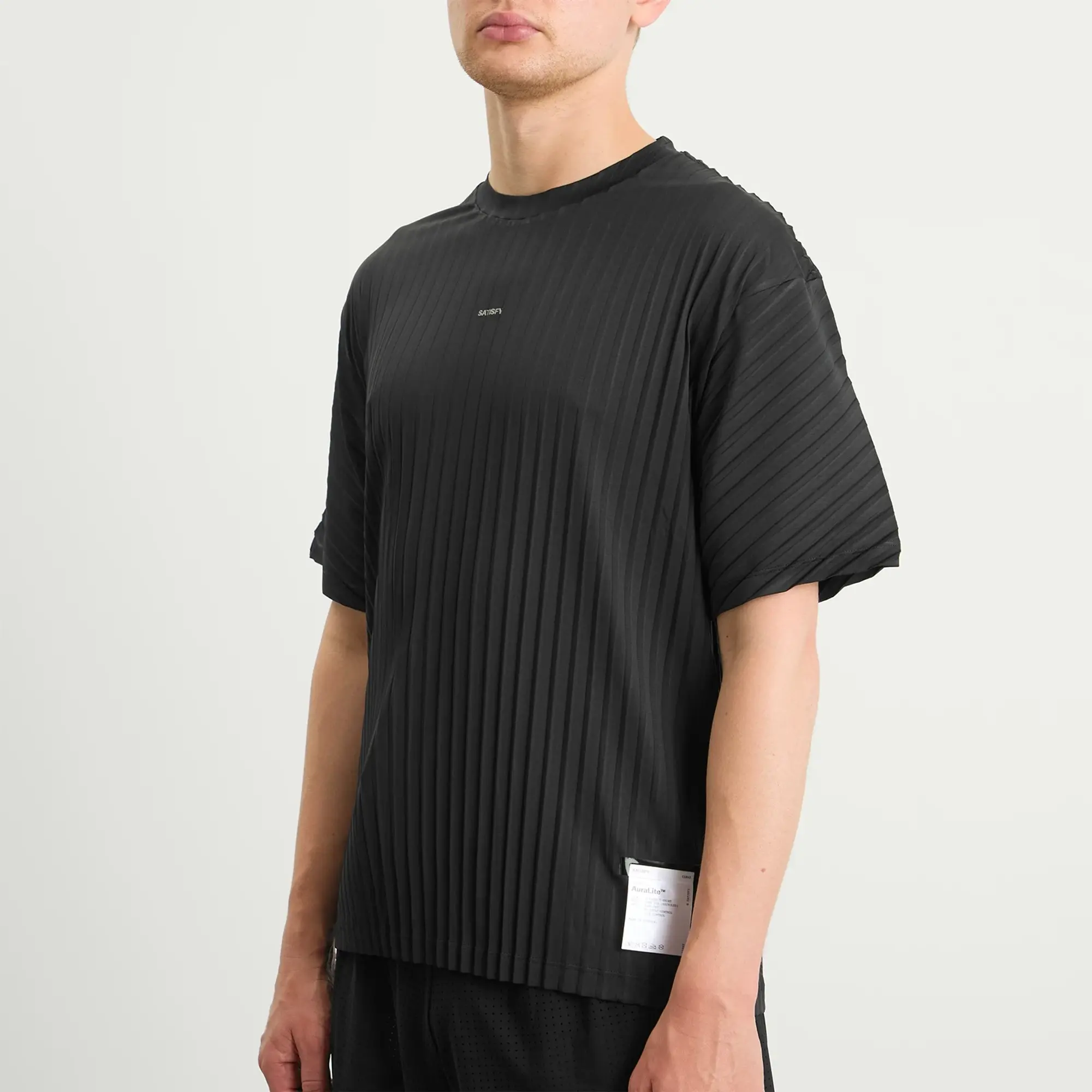 Satisfy Men's Auralite Pleated T-Shirt Black
