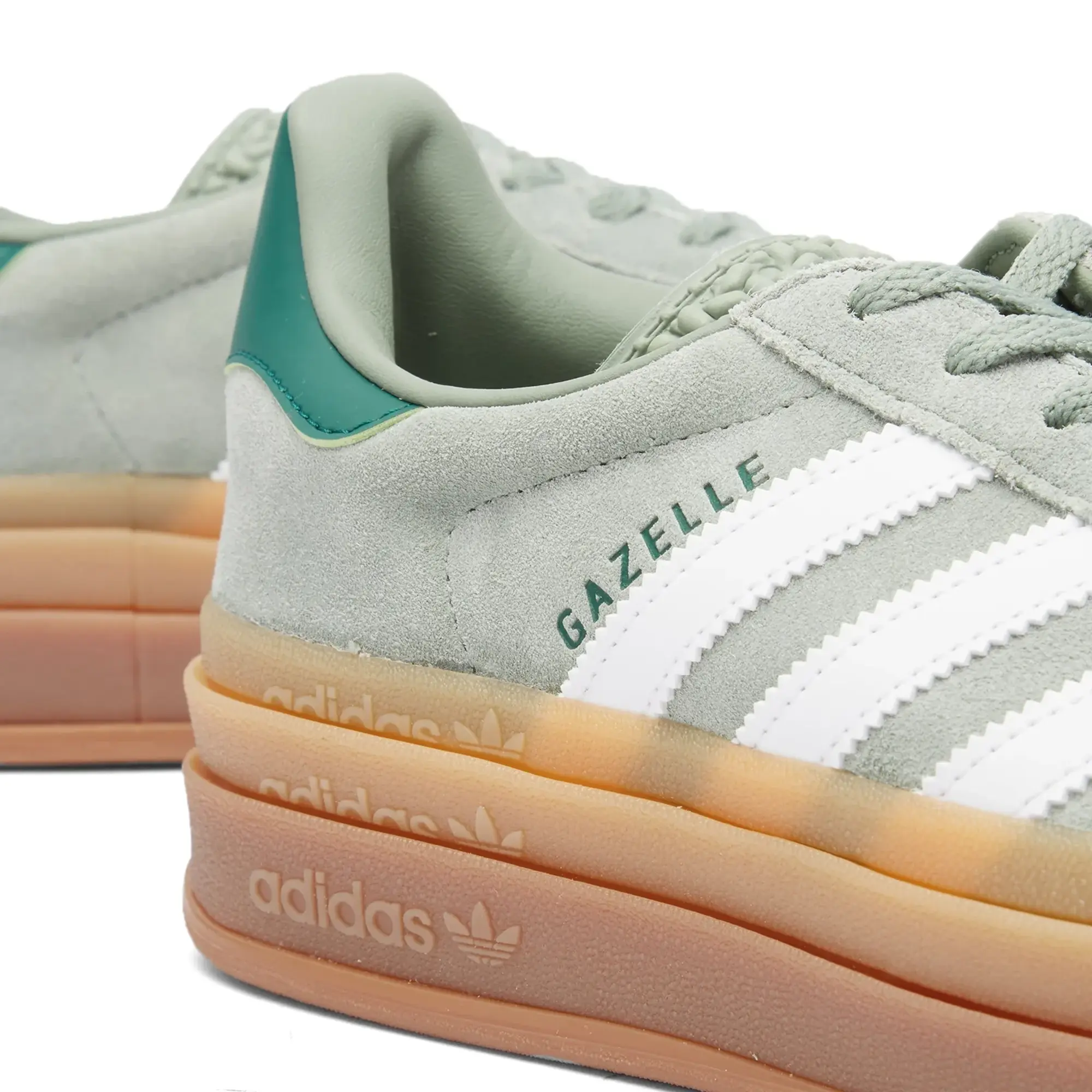 Adidas Women's Gazelle Bold W Silver Green/White
