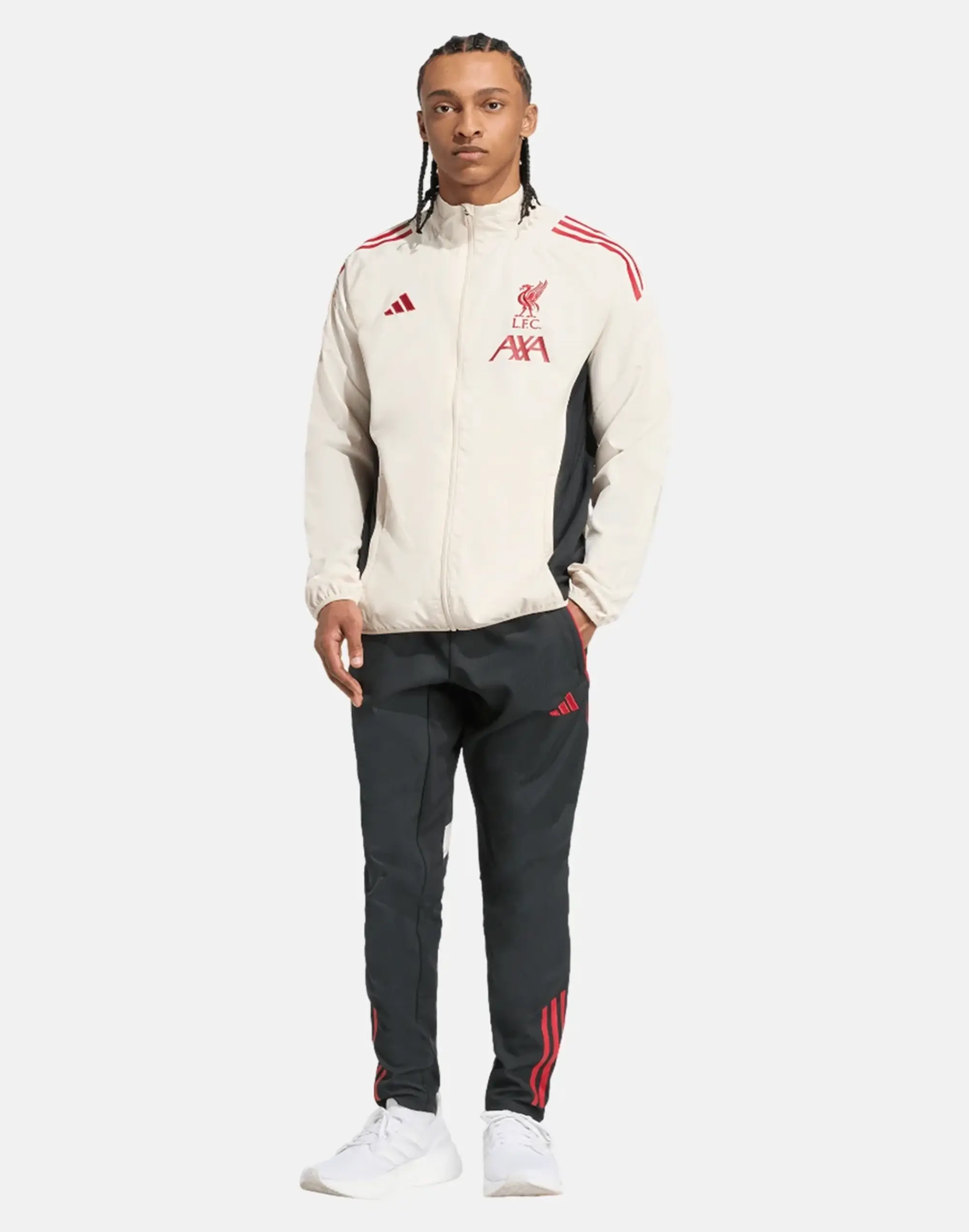 Men's adidas Adults Liverpool Presentation Jacket in White 