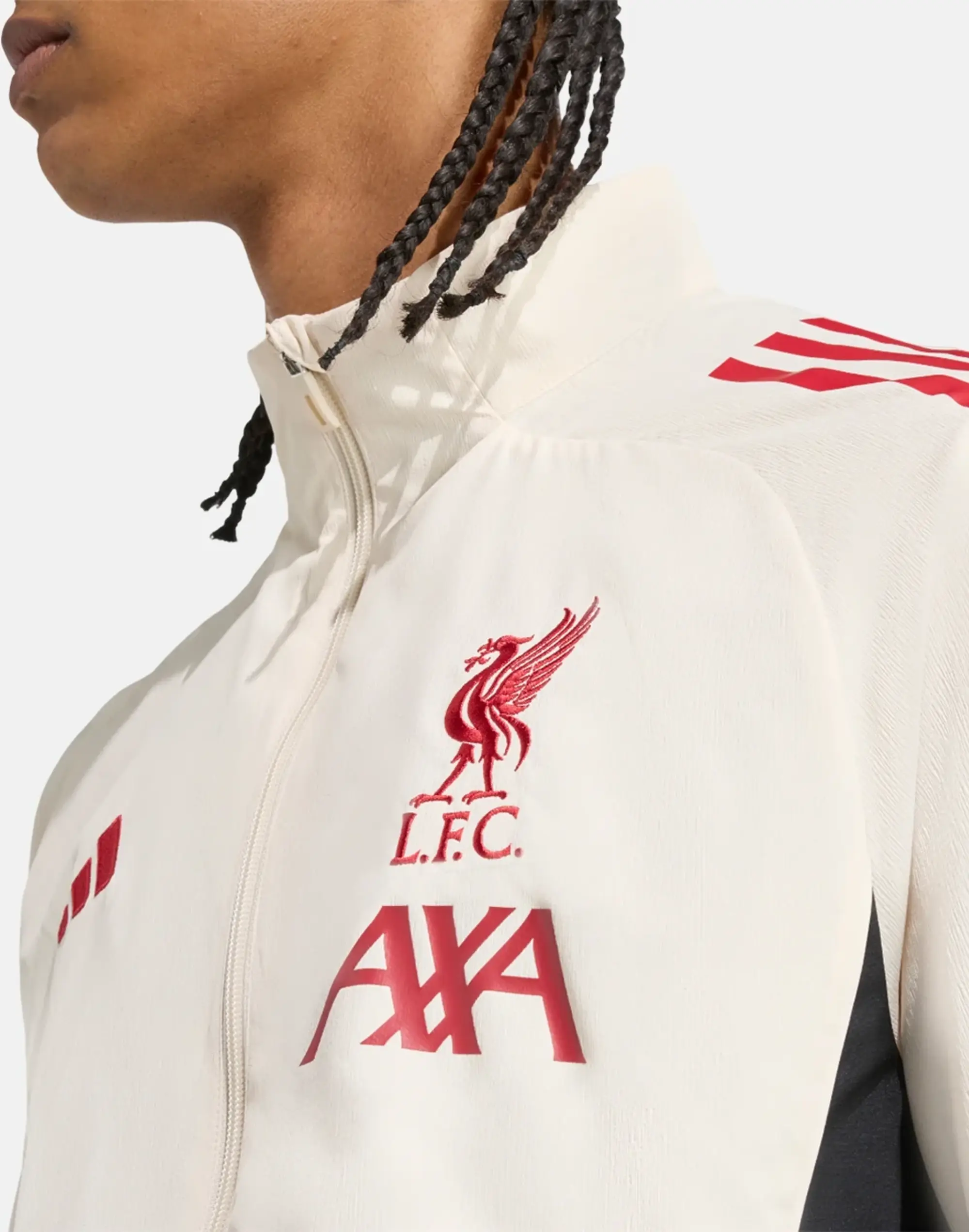 Men's adidas Adults Liverpool Presentation Jacket in White 