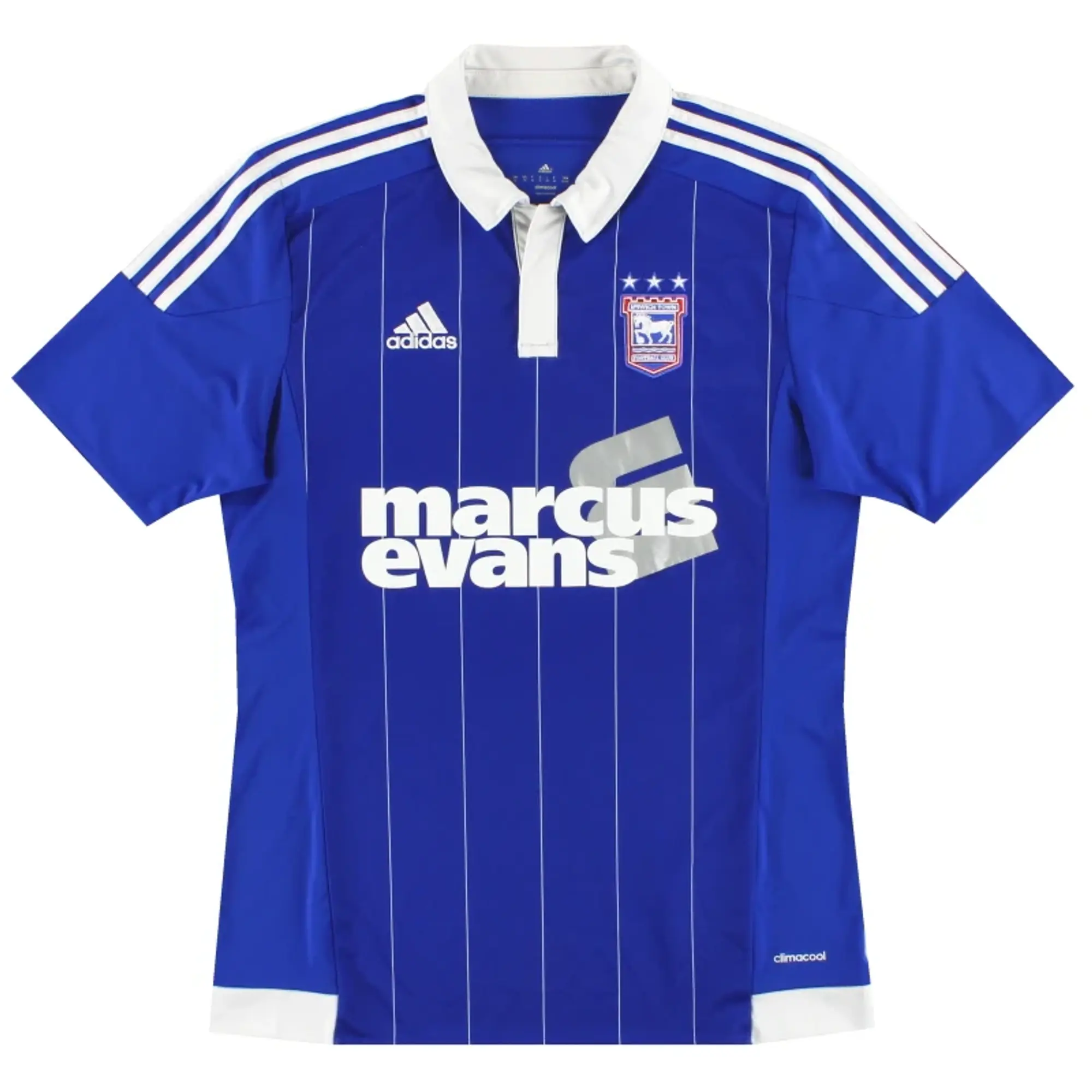 2015-16 Ipswich adidas Home Shirt S - Ipswich / Excellent 