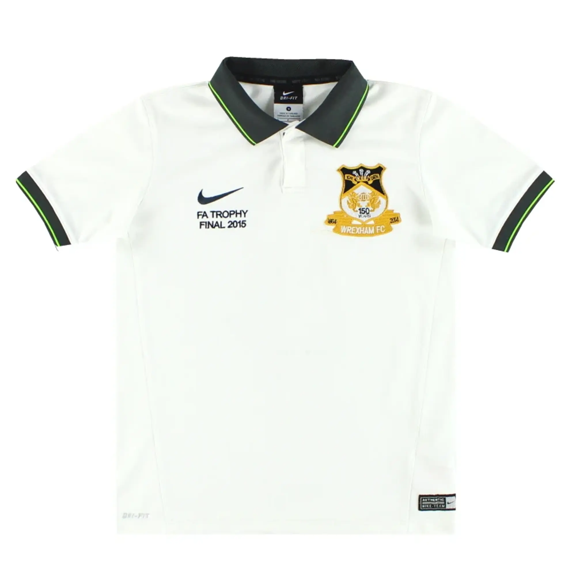 2015 Wrexham Nike 'FA Trophy Final' Polo Shirt S.Boys - Wrexham / Very Good 
