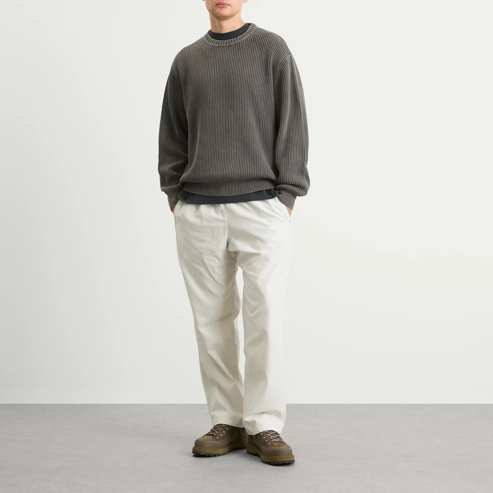 Gramicci Men's Cotton Knit Sweater Grey