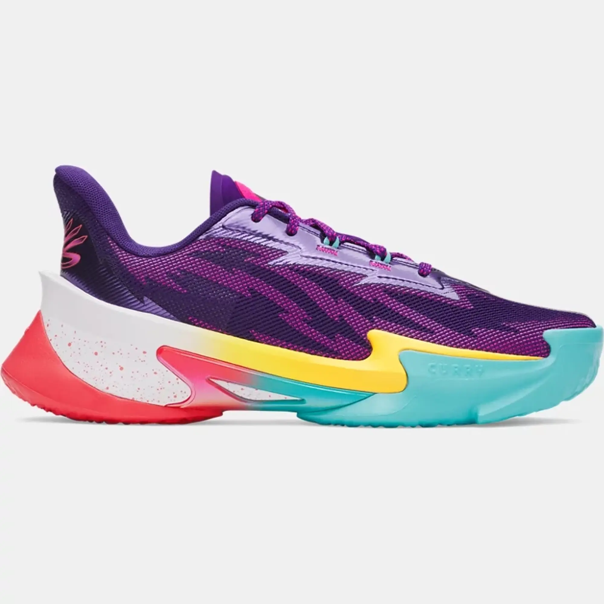 Curry Series 7 Unisex Basketball Shoes Purple / Virtual Pink / Rebel Pink 10
