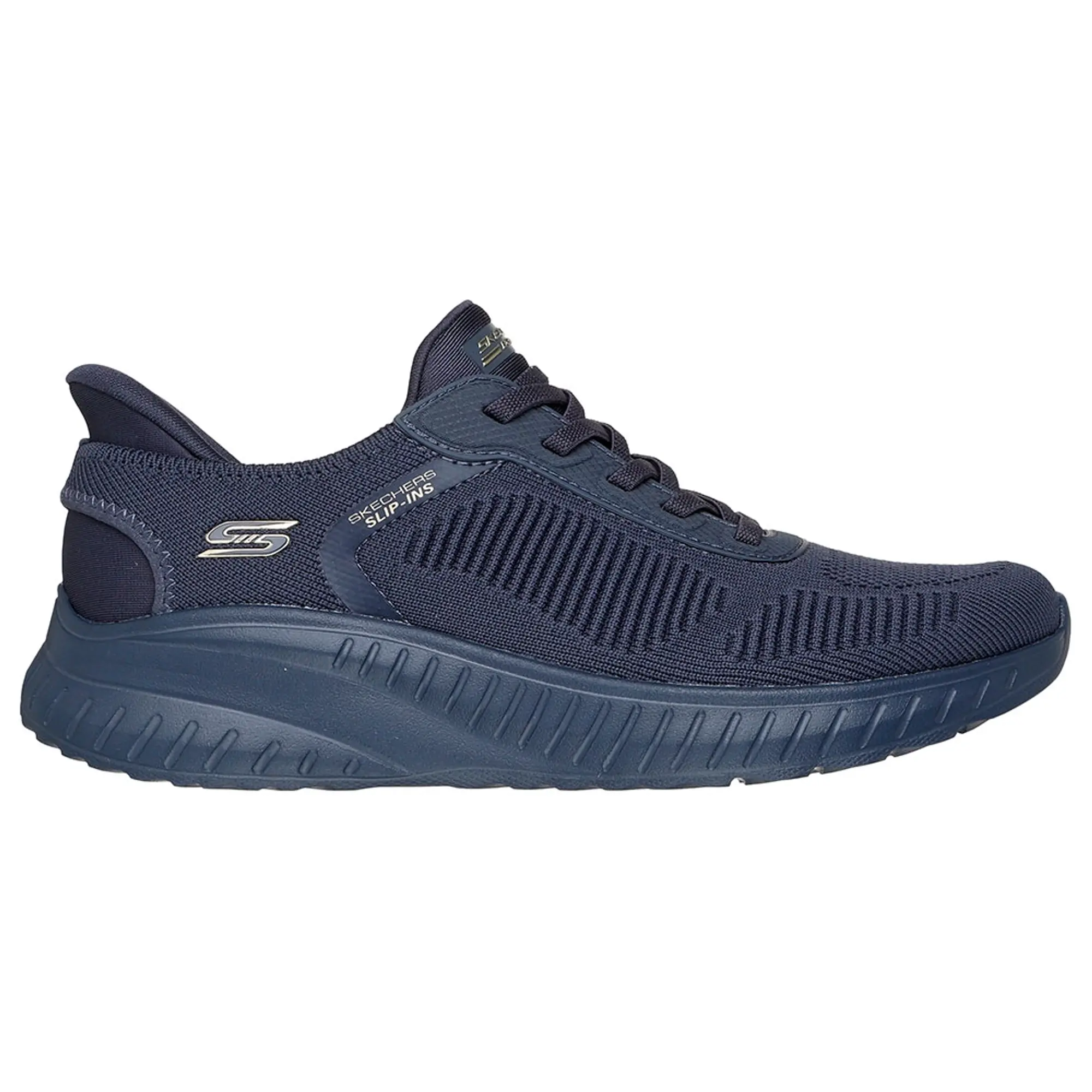 Skechers Women's Slip-ins: BOBS Sport Squad Chaos Sneaker in Dark Navy Blue