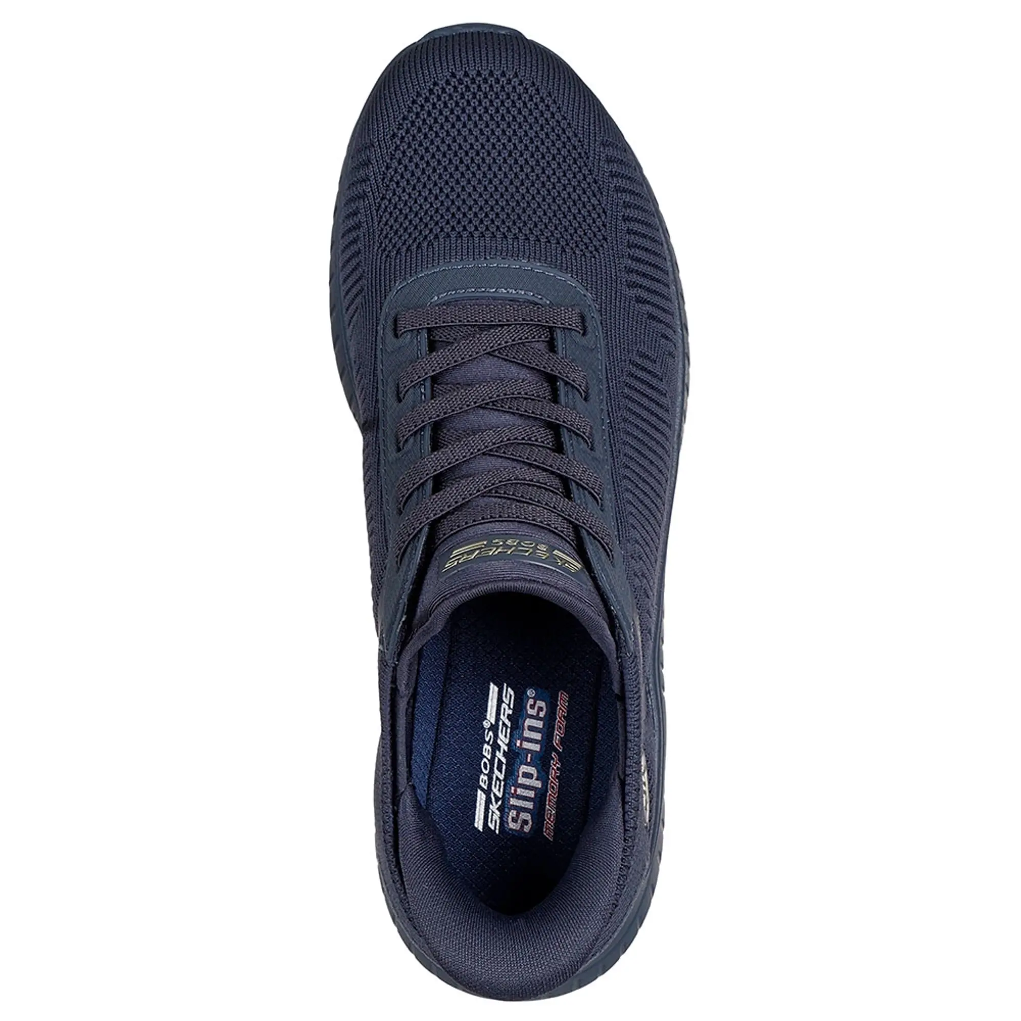 Skechers Women's Slip-ins: BOBS Sport Squad Chaos Sneaker in Dark Navy Blue