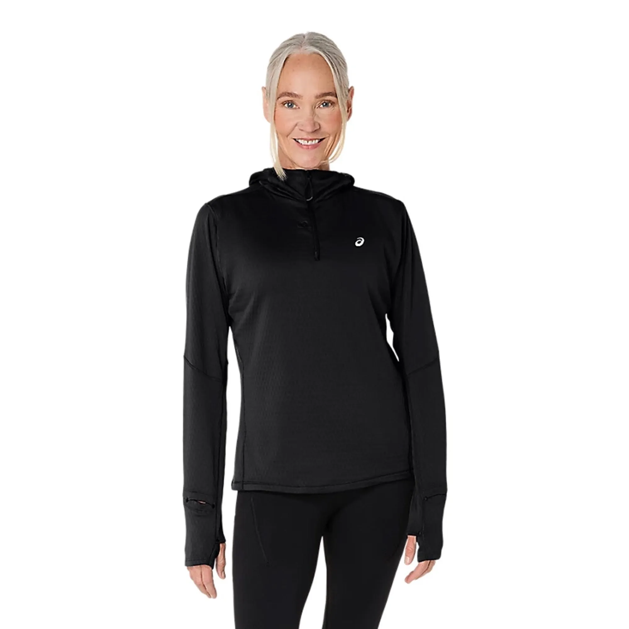 ASICS Road Winter Running Shirt Women - Blue Grey