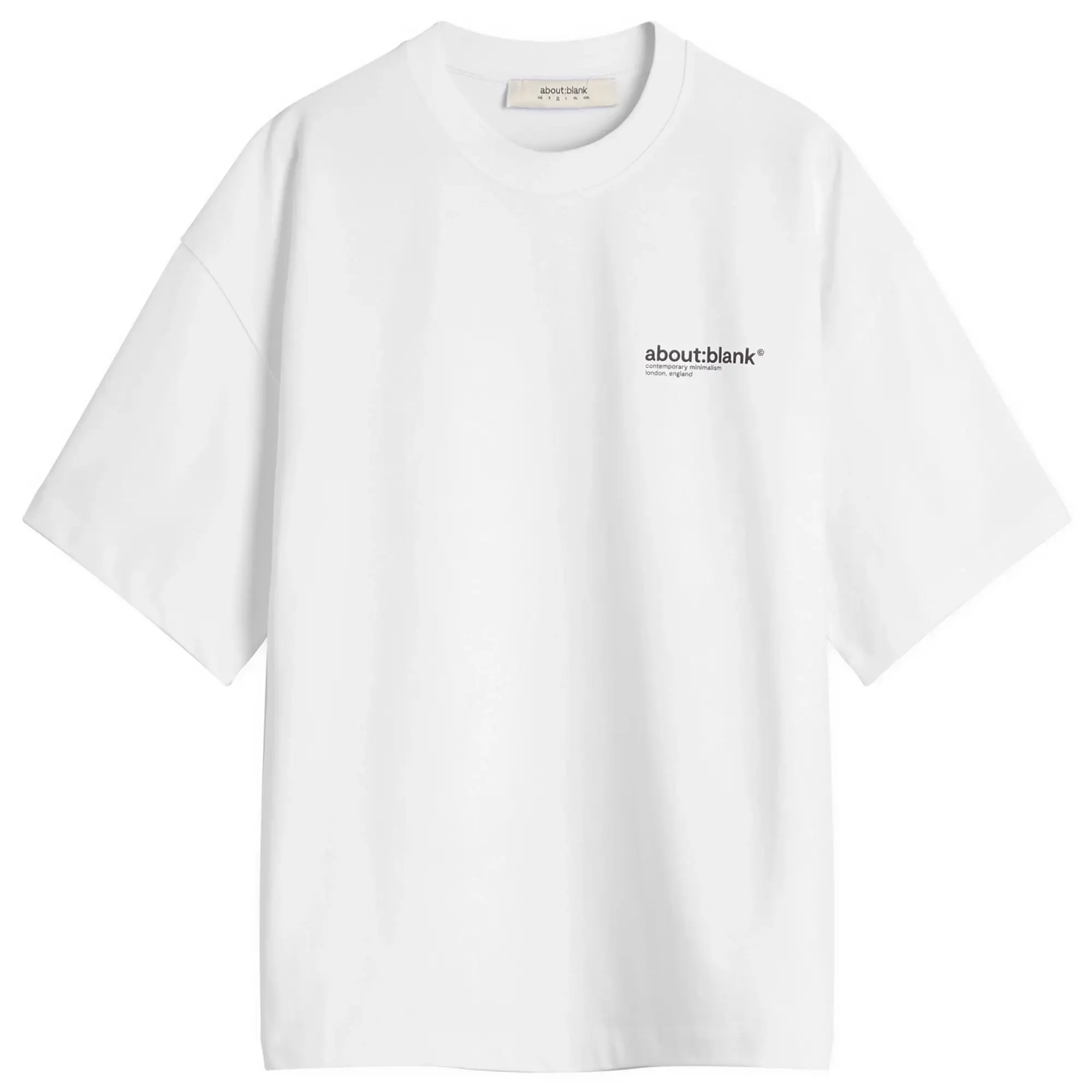 about:blank Men's Collection T-Shirt White/Black
