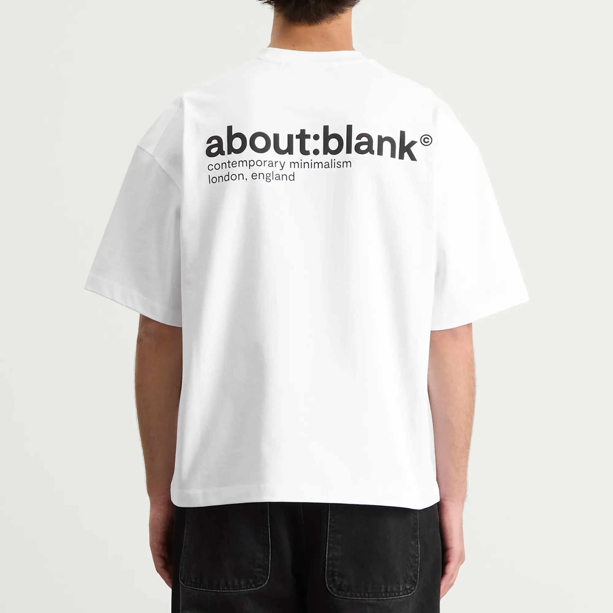 about:blank Men's Collection T-Shirt White/Black