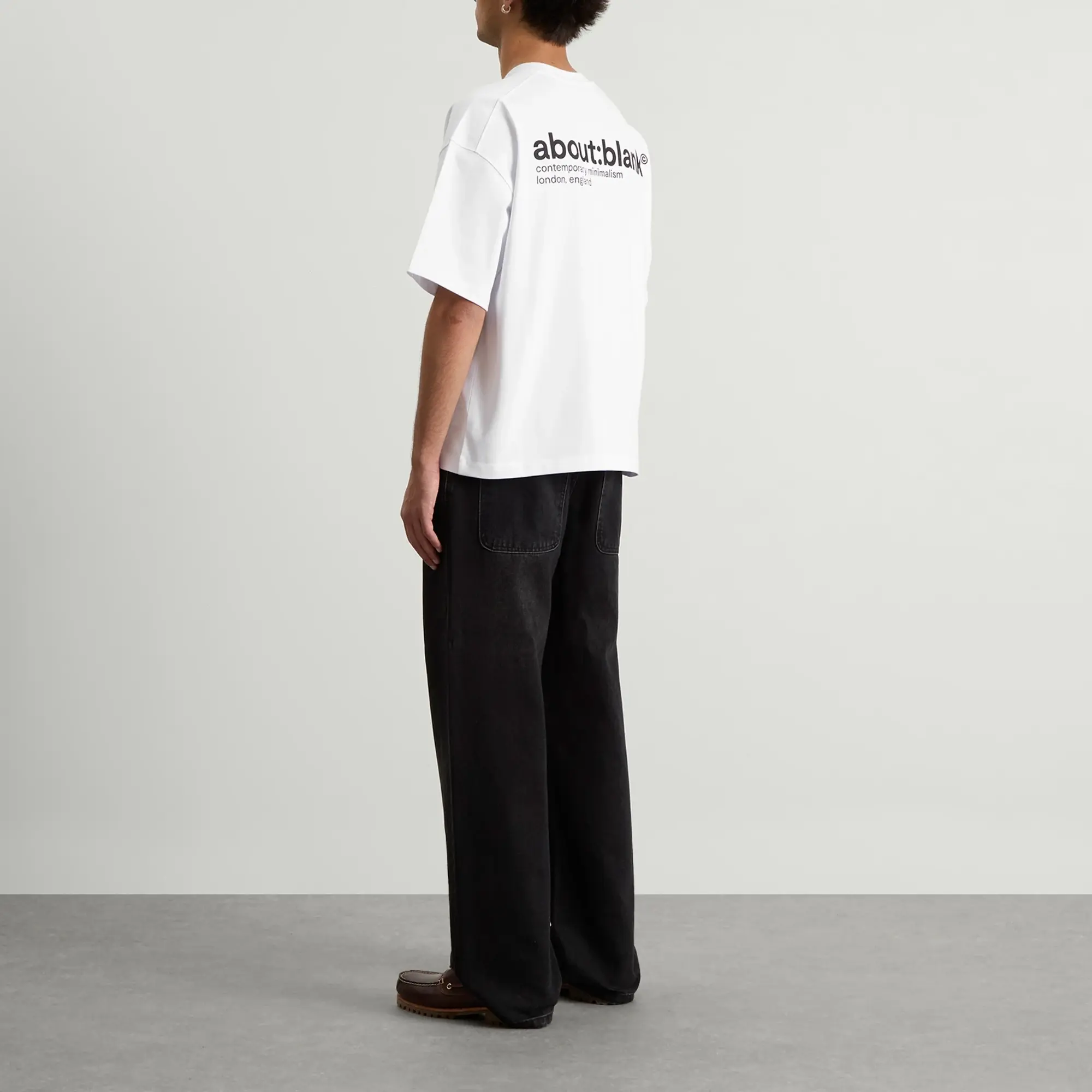 about:blank Men's Collection T-Shirt White/Black
