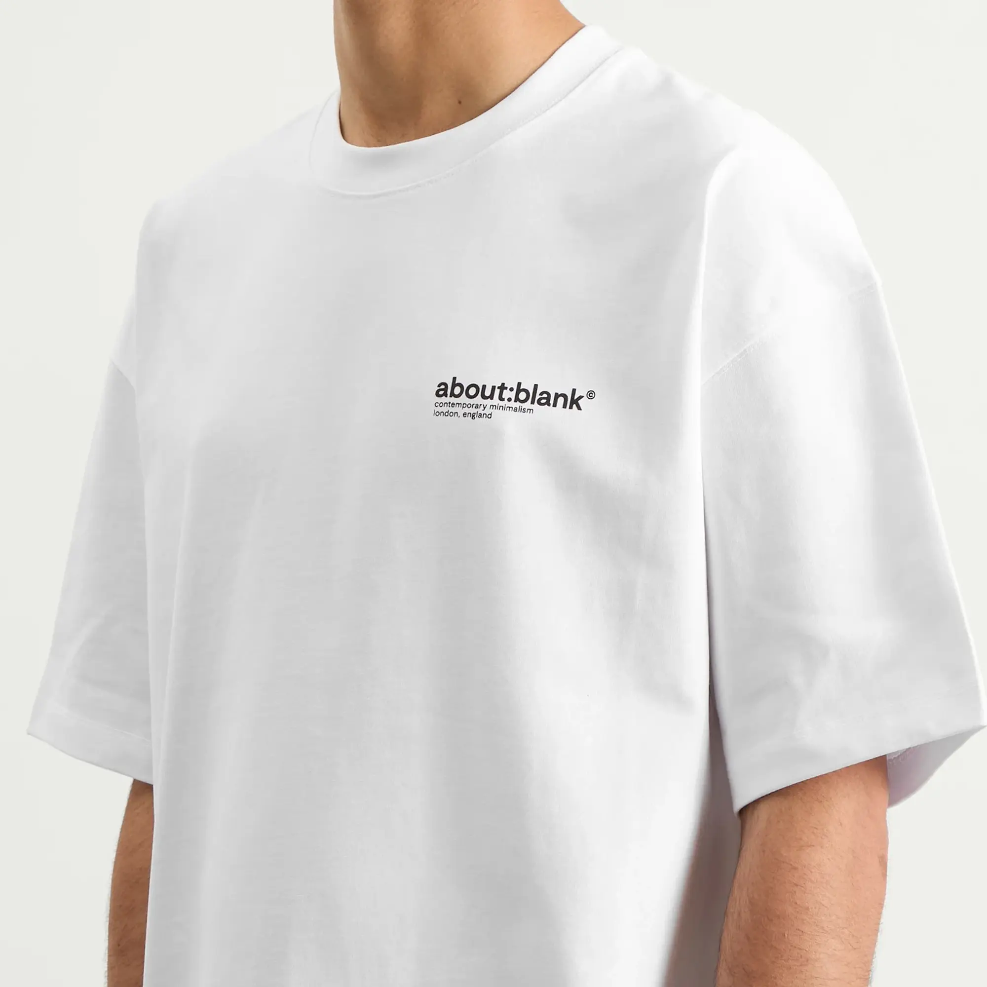 about:blank Men's Collection T-Shirt White/Black
